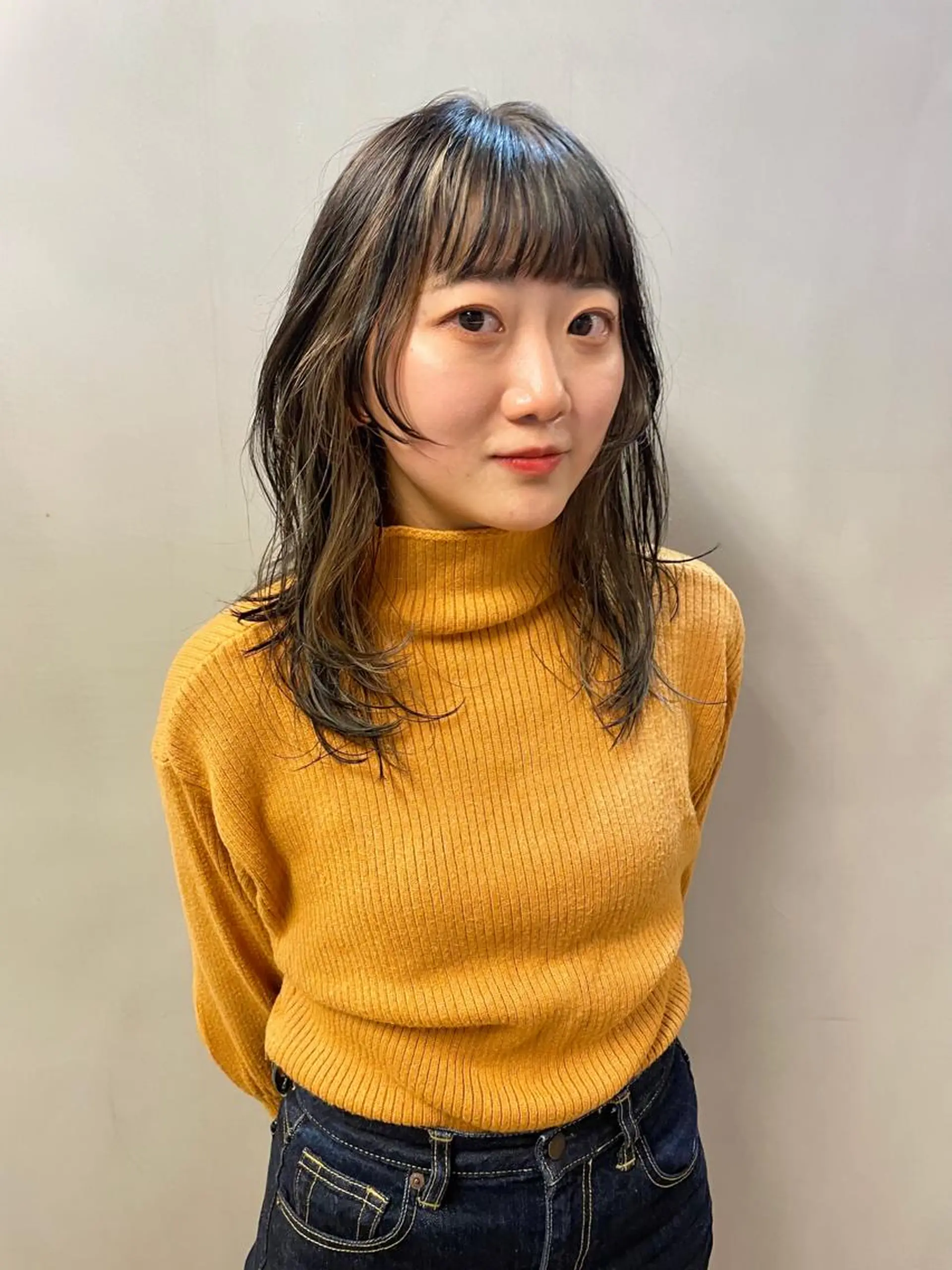 ミディアム カラー パーマ ヘアアレンジ メンズ キッズ ネイル マツエク・マツパ レイヤーカット カット ヘアカラー トリートメント tatsumi/ボブ ウルフ/レイヤーのヘアスタイル