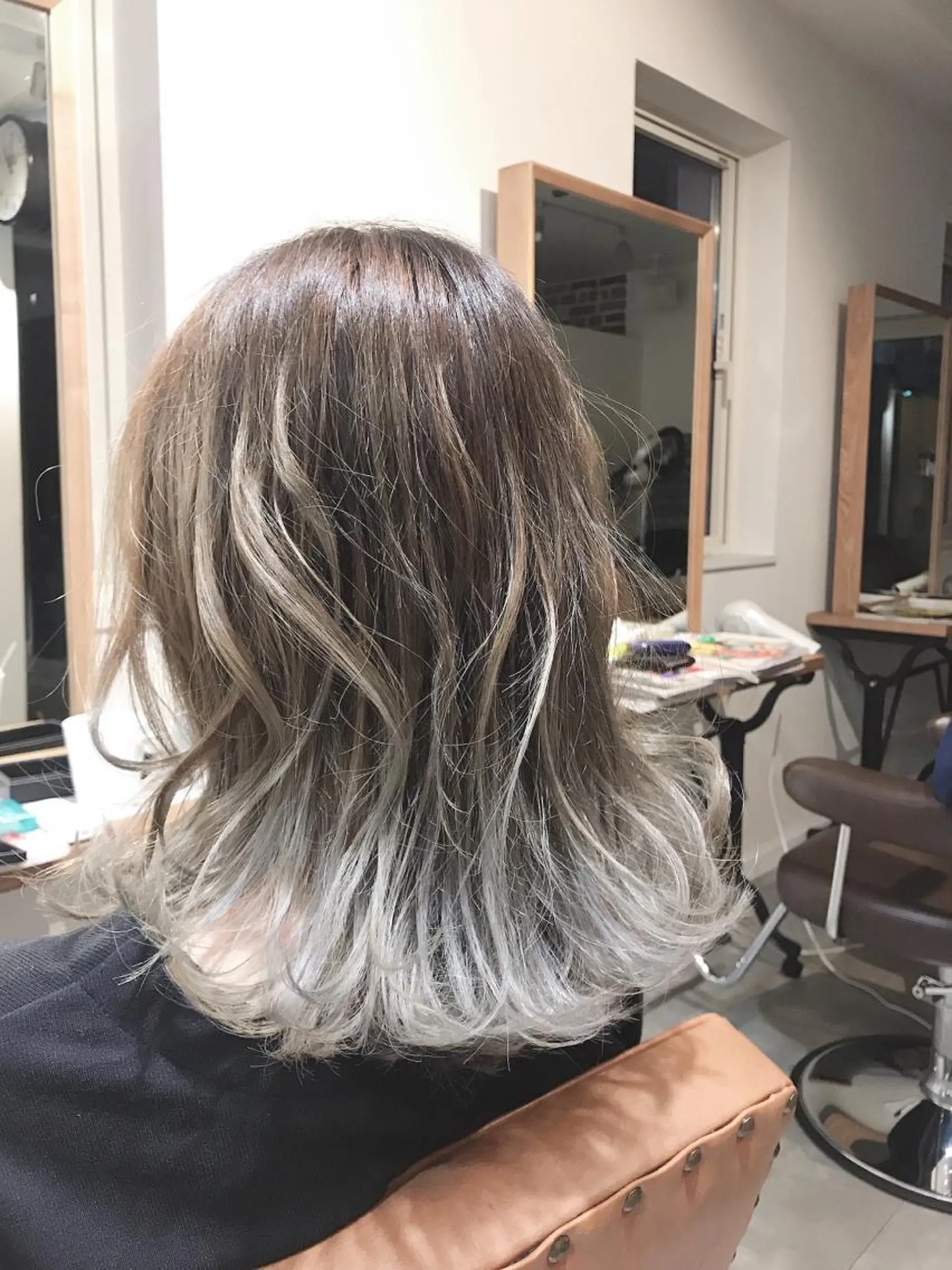 セミロング 安藤 勇大のヘアスタイル