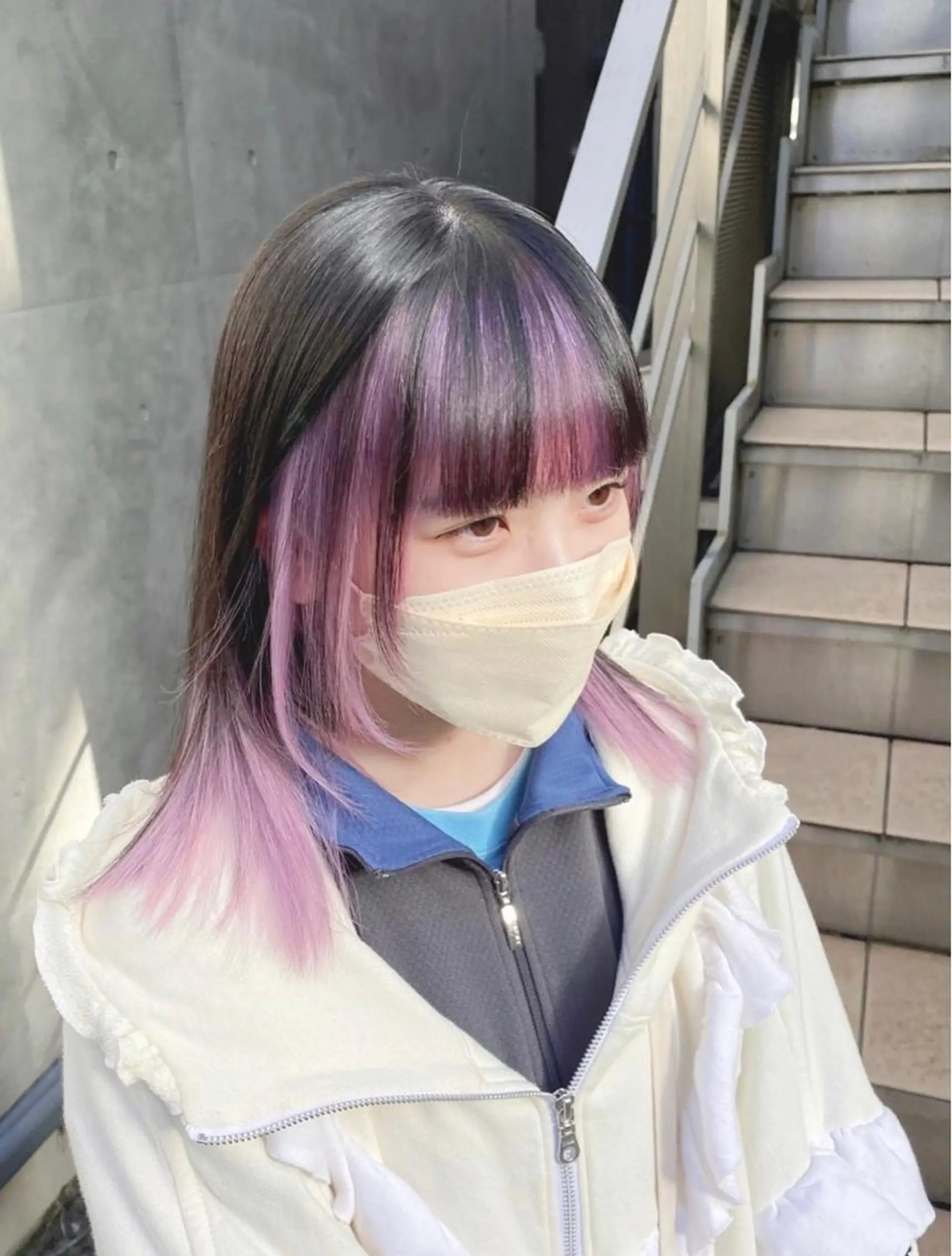 ミディアム カラー パーマ ヘアアレンジ メンズ キッズ ネイル マツエク・マツパ アイブロウ ミストバング  フェイスフレーミング ハイトーンNo.1 👩🏼NaGiSaのヘアスタイル