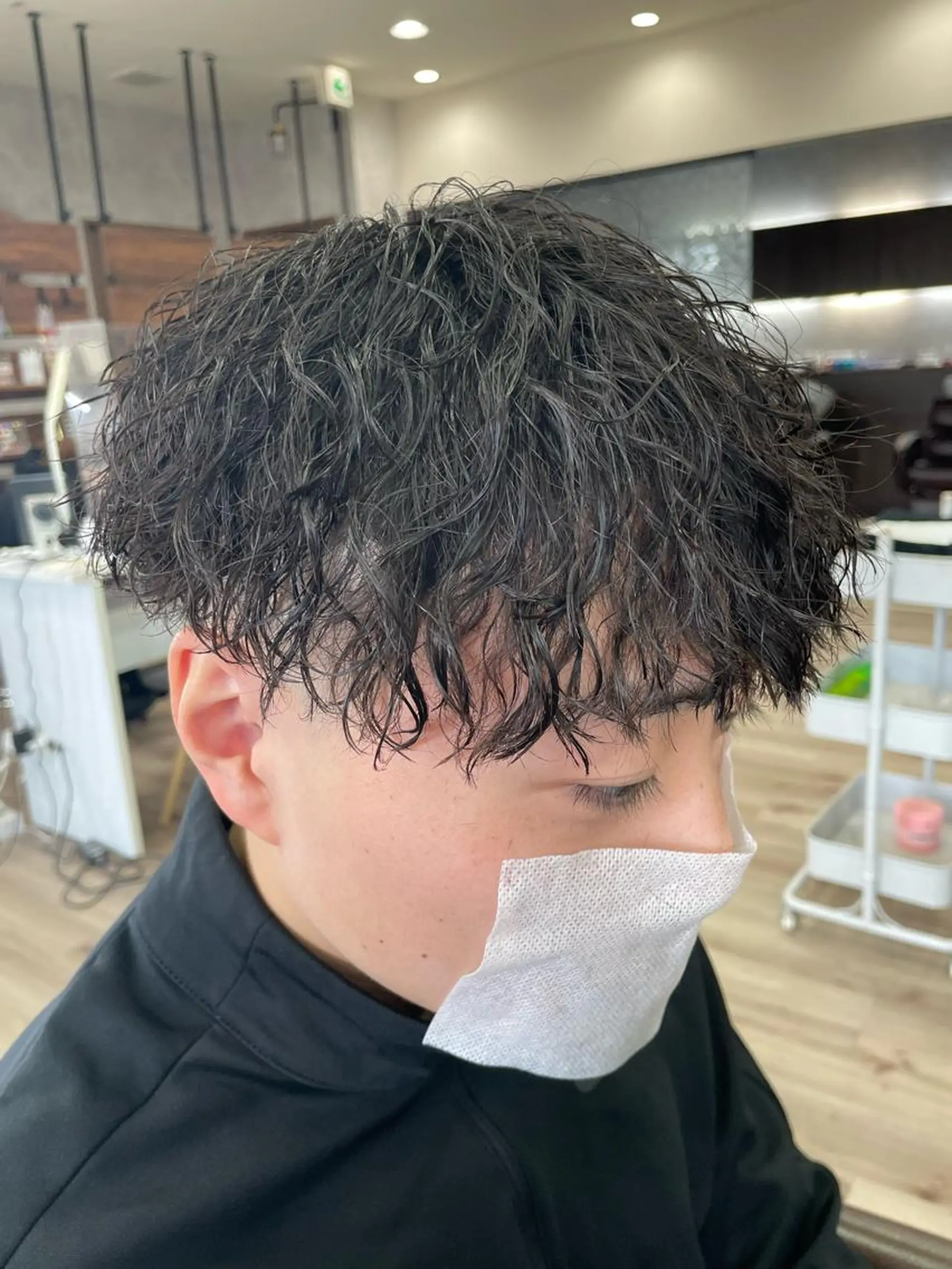 パーマ メンズ カット パーマ アタ ムのヘアスタイル