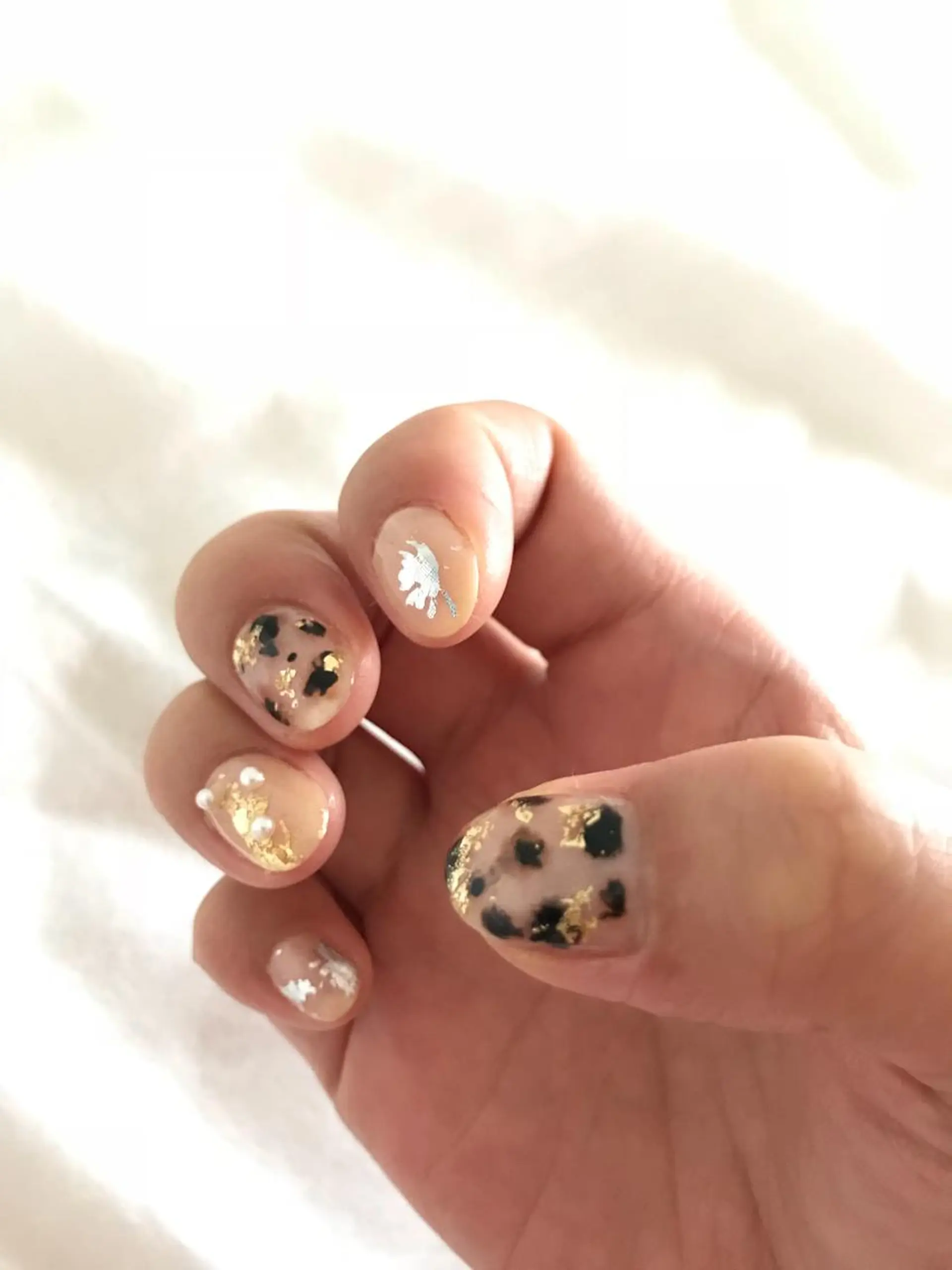 ロング カラー パーマ ヘアアレンジ ネイル マツエク・マツパ Sunny side nailのネイルデザイン