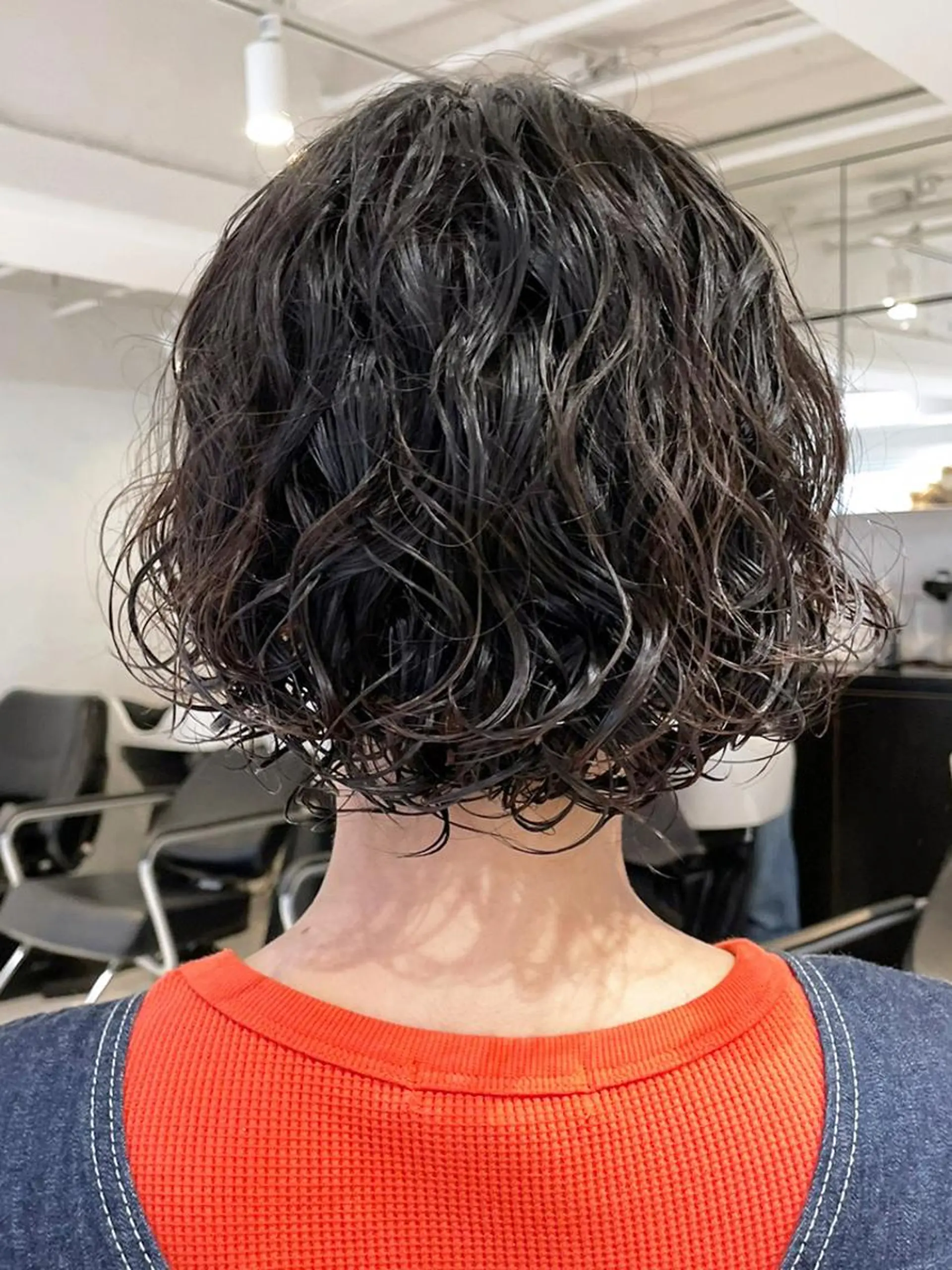 ミディアム パーマ カラー ヘアアレンジ ミディアムパーマ カット パーマ トリートメント ITbyALBUM 藤沢店のヘアスタイル