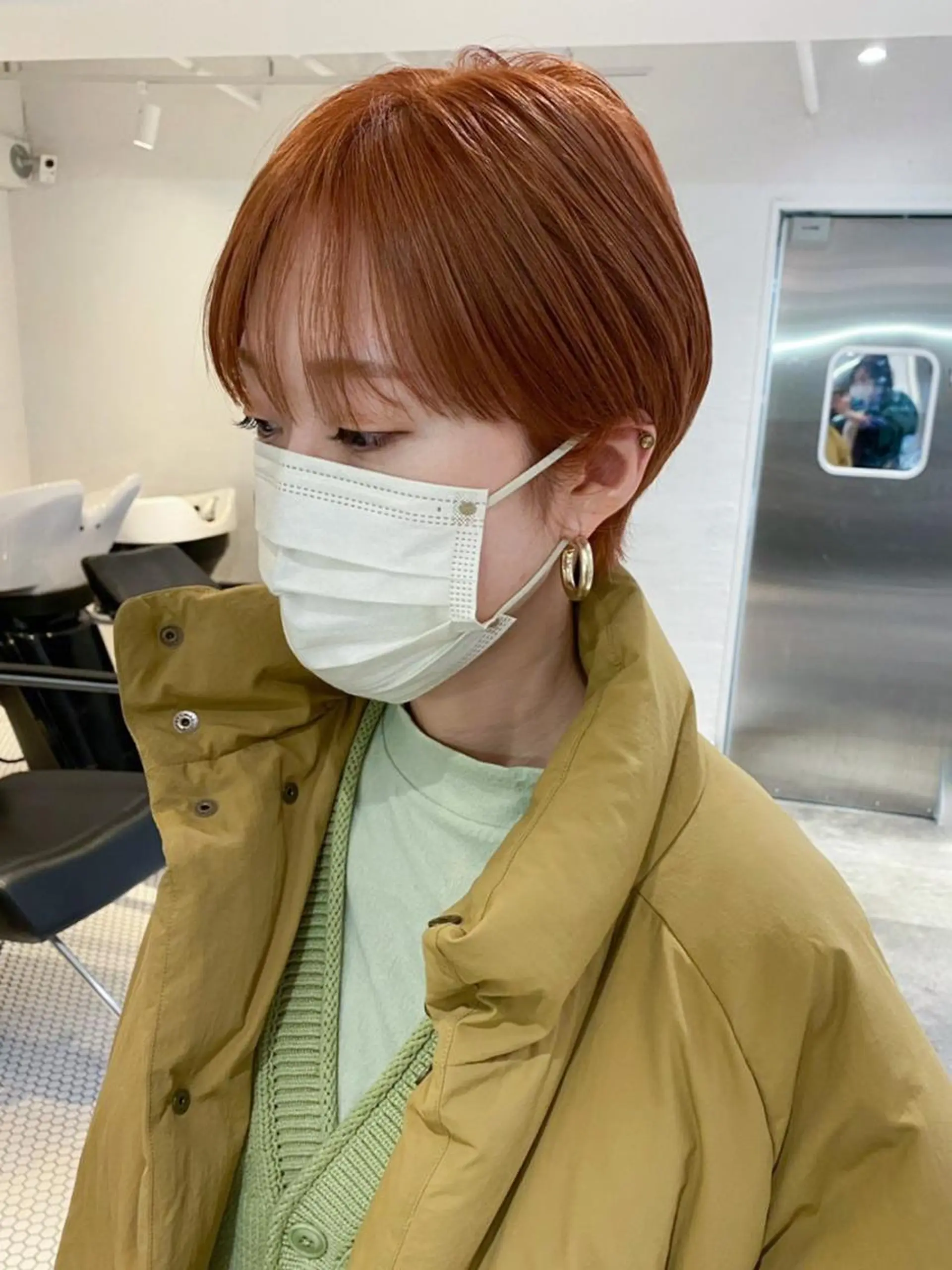 カラー パーマ ヘアアレンジ ベージュカラー オレンジ オレンジベージュ カット ヘアカラー トリートメント ITbyALBUM 下北沢店のヘアスタイル