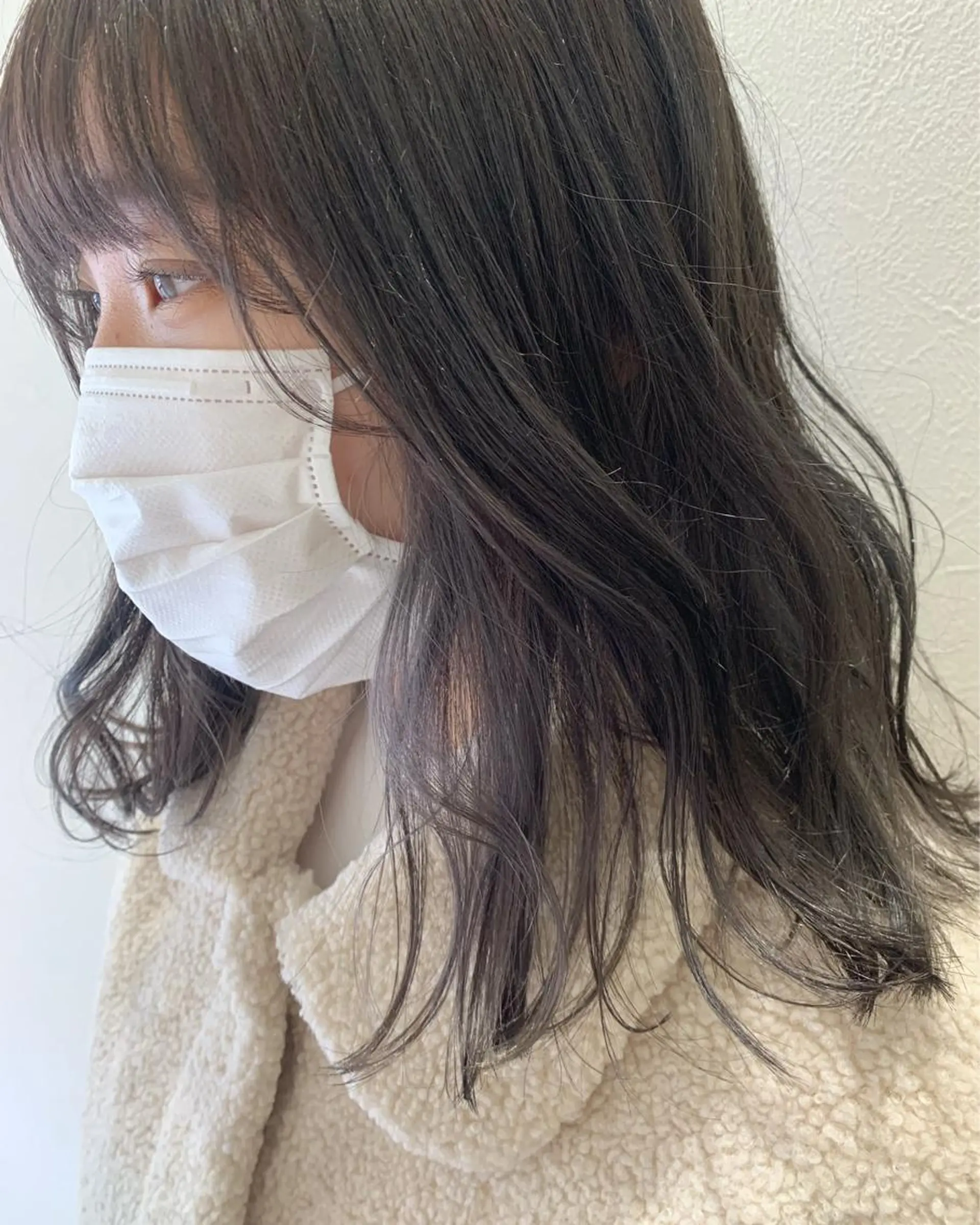 ミディアム カラー グレージュ カット ヘアカラー トリートメント hub hair レイヤー/透明感のヘアスタイル