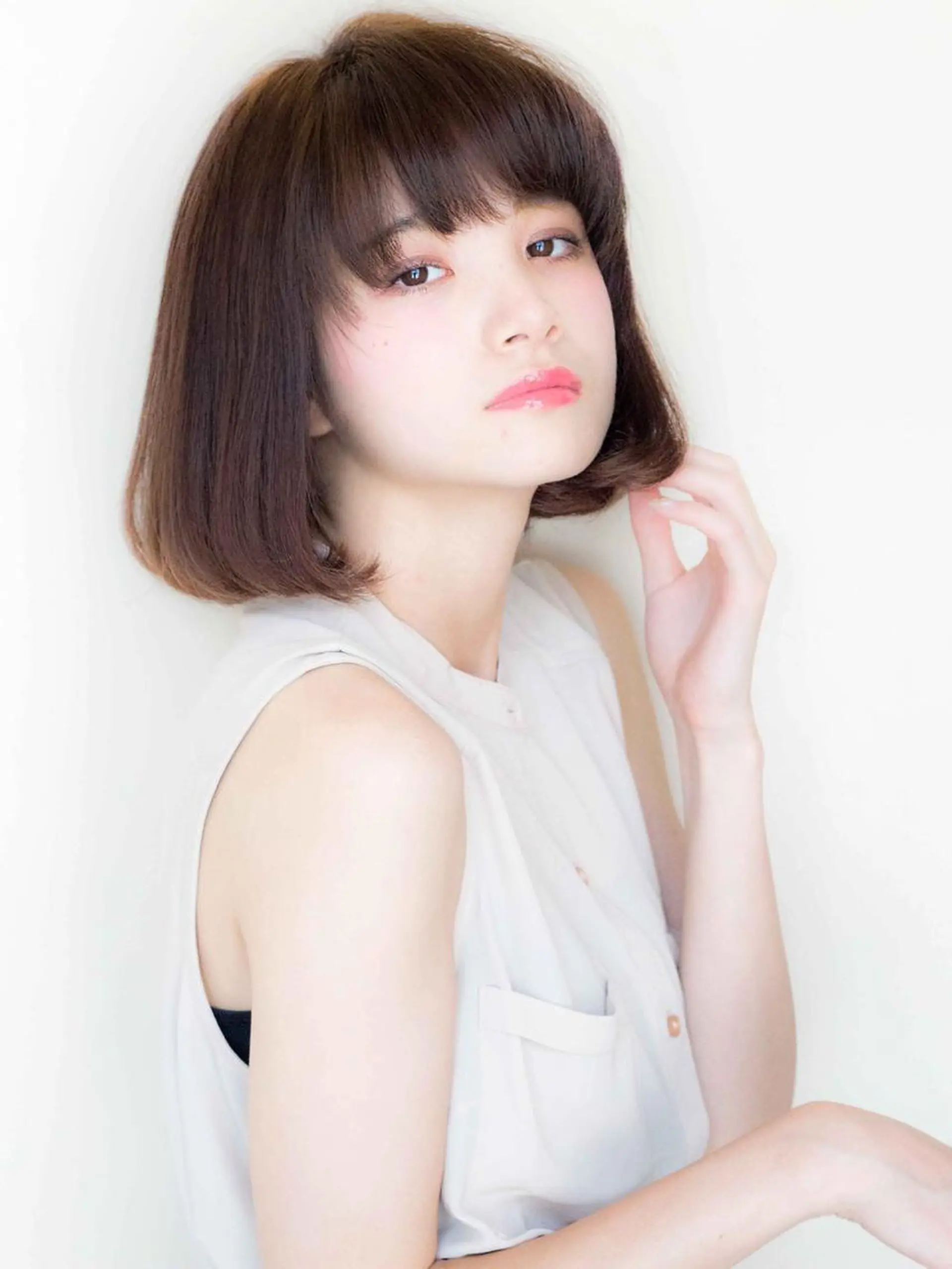 ショート アッシュ 外国人風カラー ハイライト Toiro 中目黒のヘアスタイル