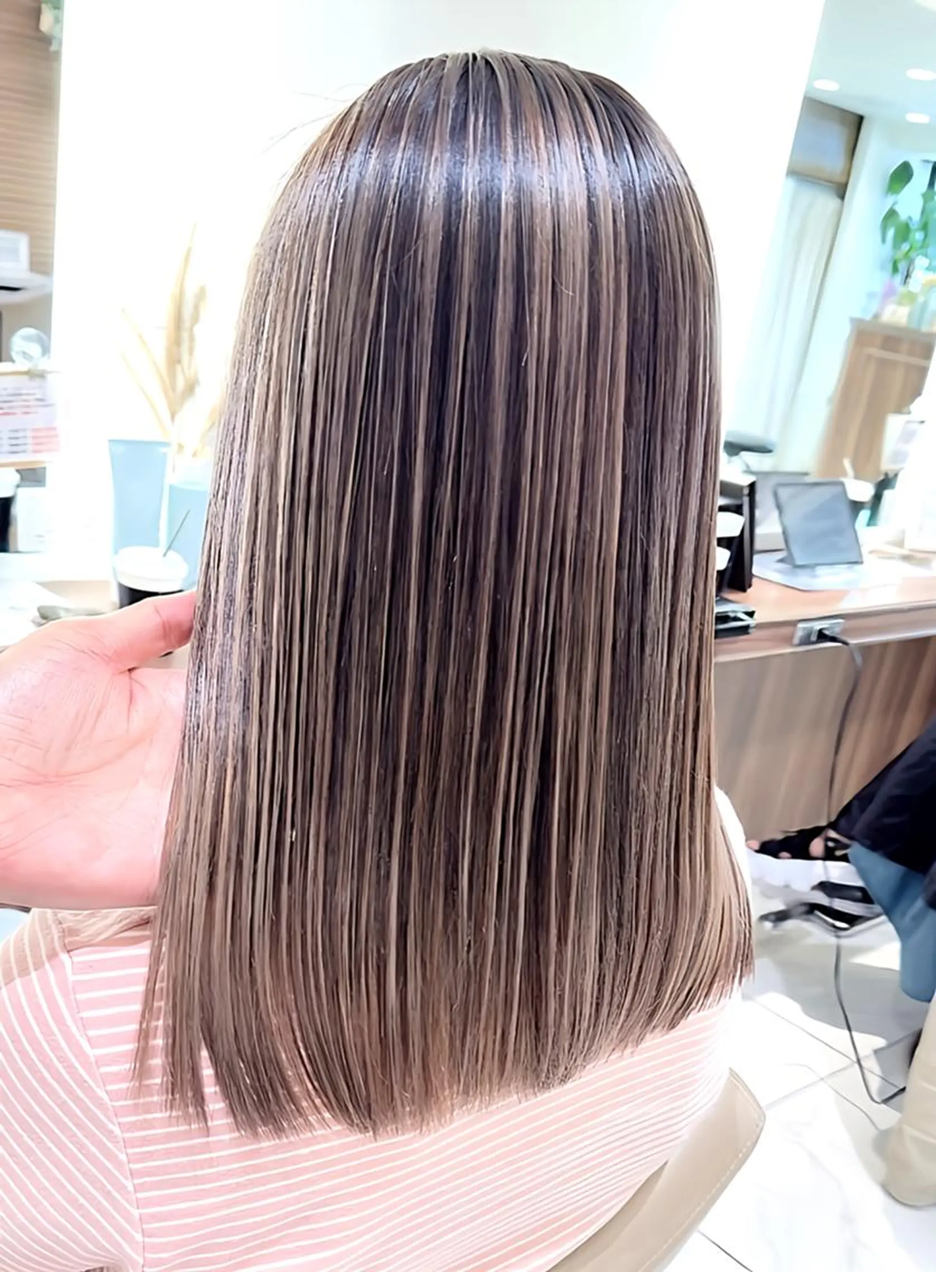ロング カラー バレイヤージュ 髪質改善 レイヤーカット ヘアカラー トリートメント 大宮/バレイヤージュ 髪質改善/澤田隆誠のヘアスタイル