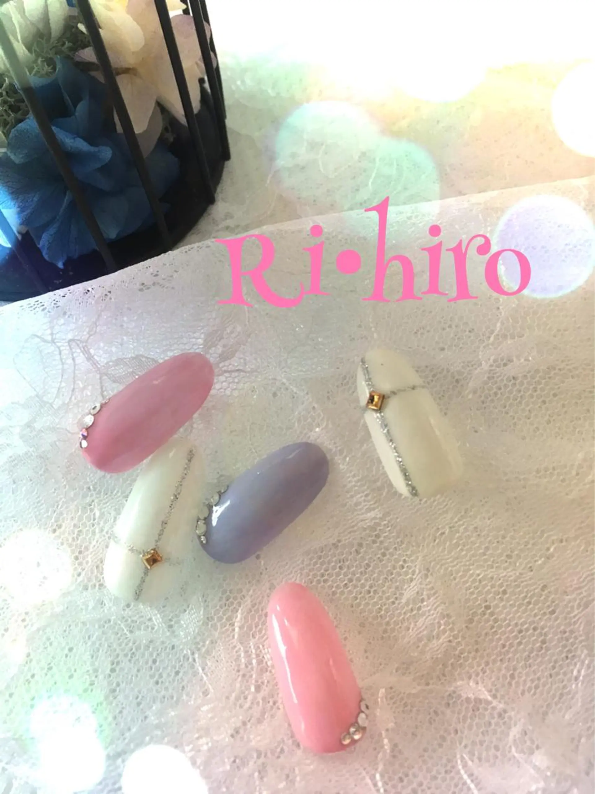 ネイル アートネイル ラメ(グリッター) ワンカラーネイル ネイル＆フラワーサロン〜Ri✦hiro〜鳥栖店所属・HIRATA RIEのネイルデザイン