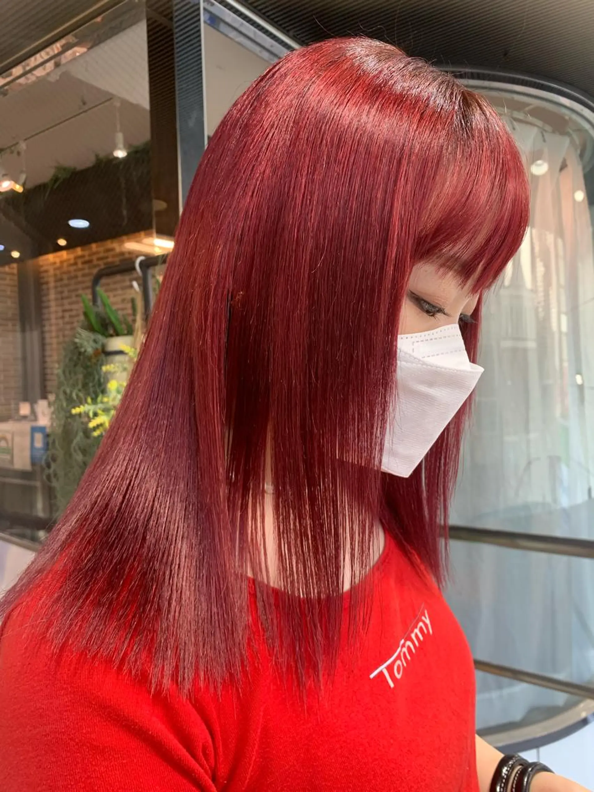 セミロング カラー 💖デザインカラー/ タダ ハナカ💖のヘアスタイル