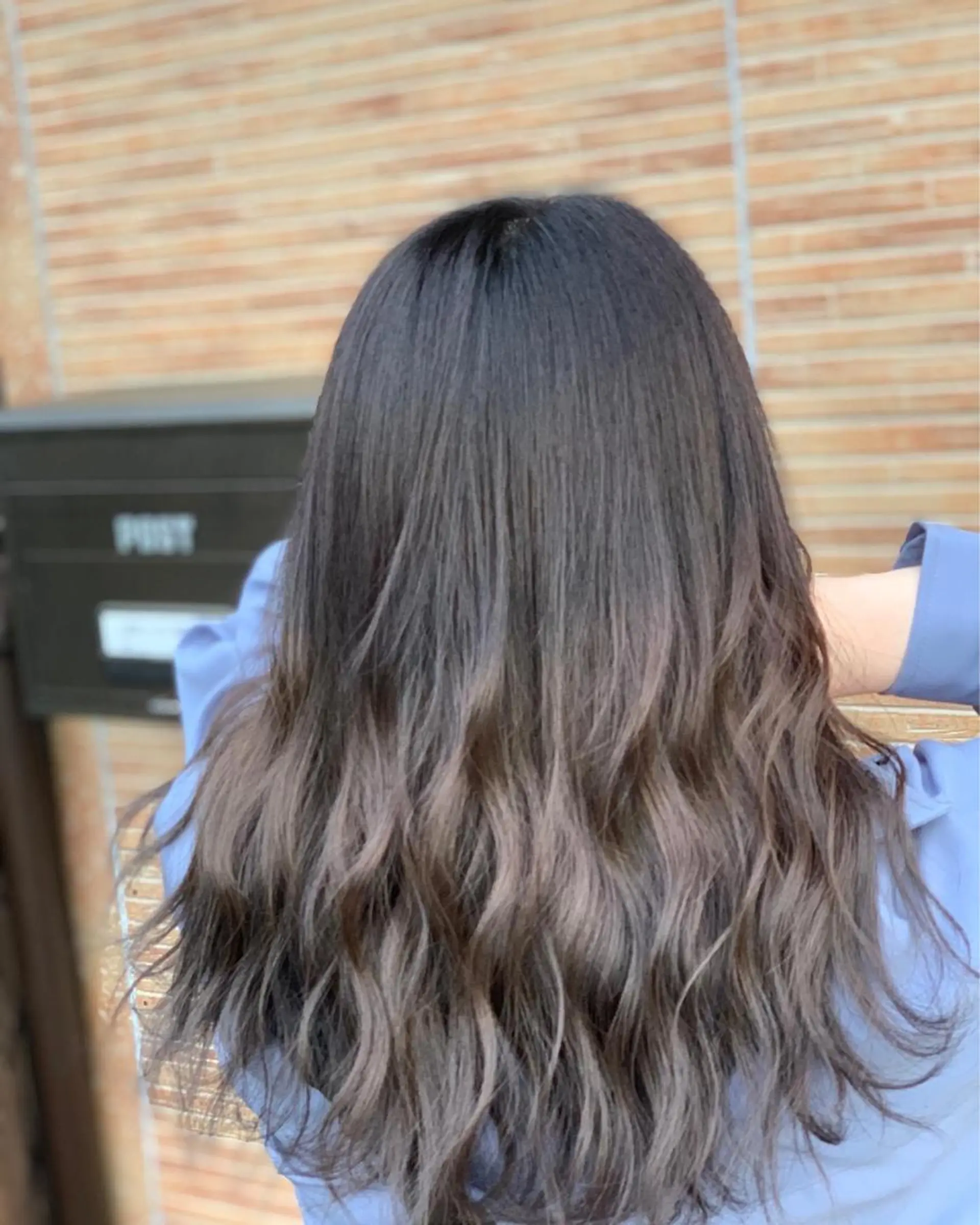 ロング ハイライト 髪質改善 韓国風ヘア 縮毛矯正 ank classic hair【アンククラシックヘアー】所属・メンズスタイル バレイヤージュ　齋藤のヘアスタイル