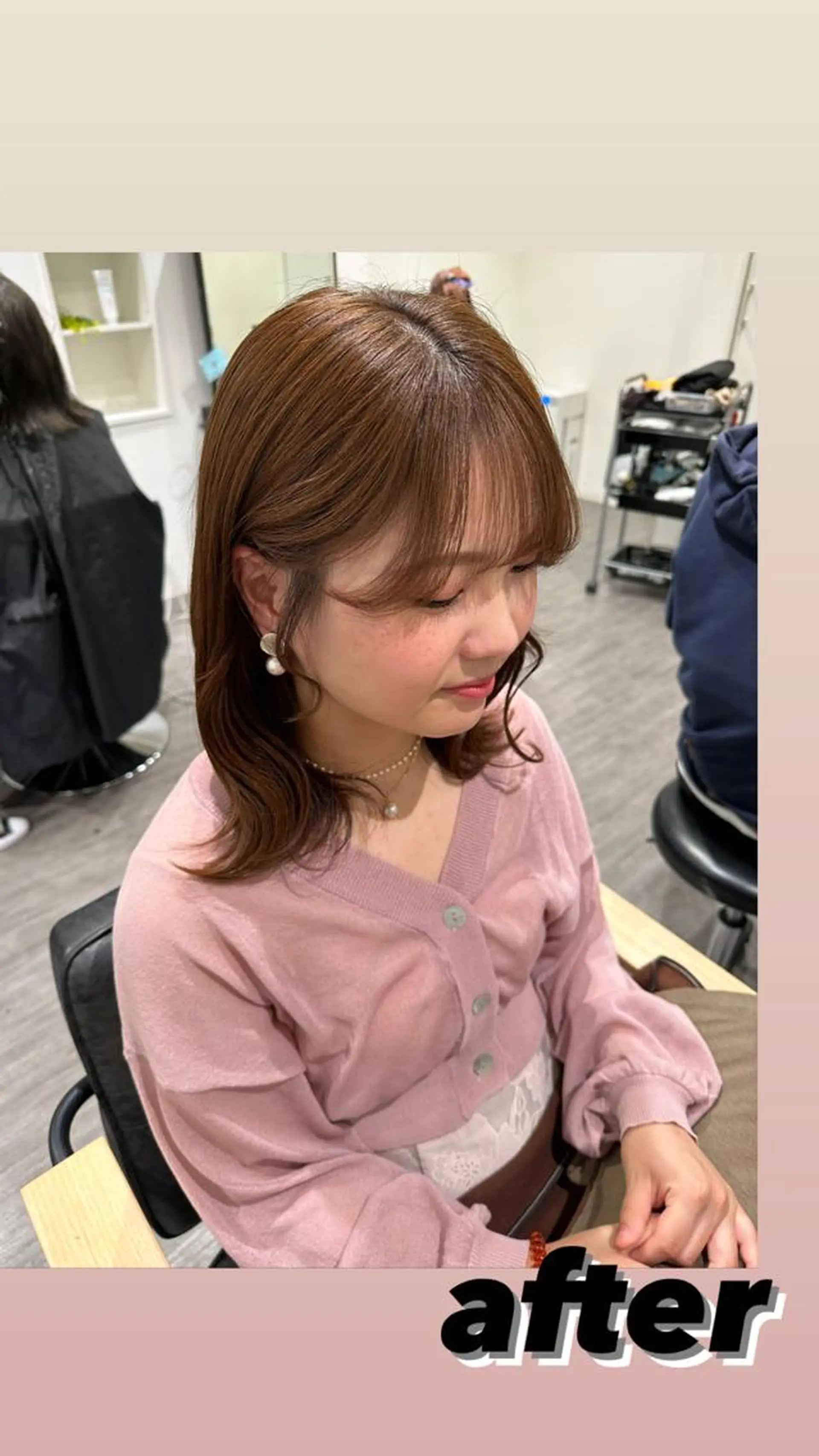 ミディアム カラー ブラウンカラー ヘアカラー トリートメント ヘッドスパ 艶髪レイヤー上田 紗也🇰🇷💗のヘアスタイル