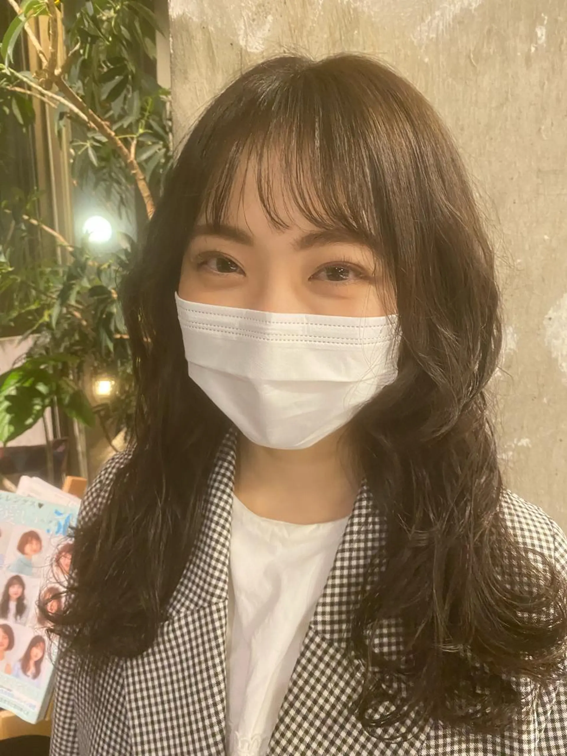 ロング カラー アッシュ ブリーチ 透明感カラー オリーブアッシュ ROBBY所属・松井美樹/似合わせ ガーリー・韓国のヘアスタイル