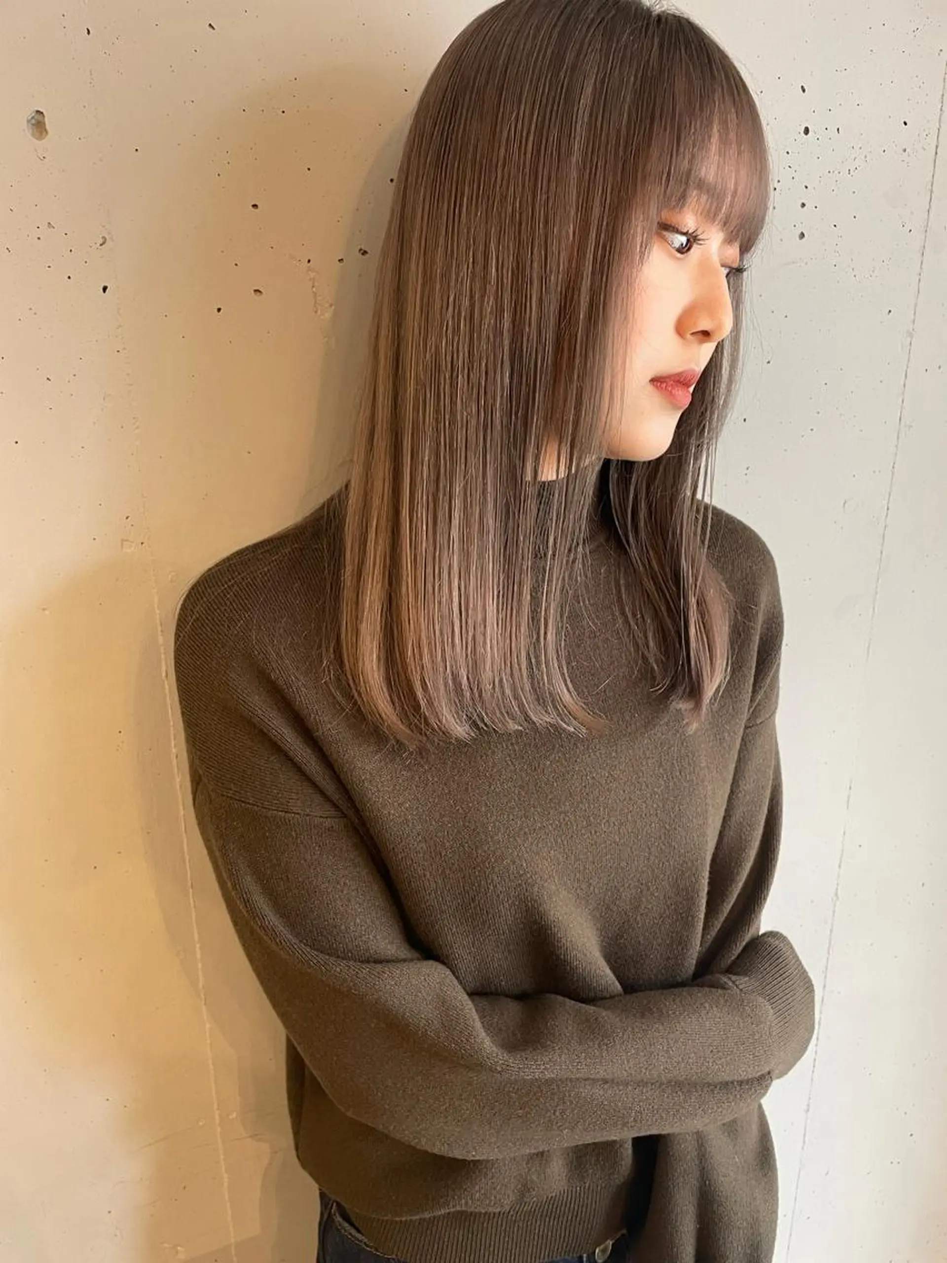 ロング カラー 東 みのりのヘアスタイル