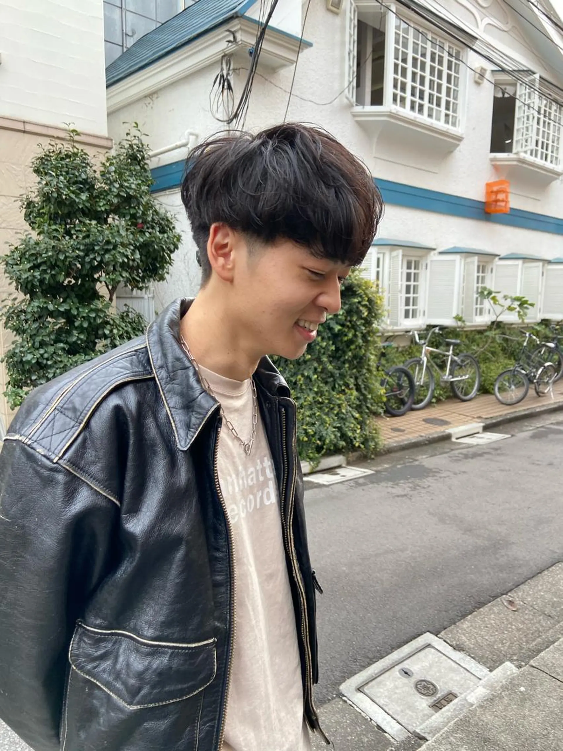 ショート カラー パーマ ヘアアレンジ メンズ マッシュ カット ちこ .のヘアスタイル