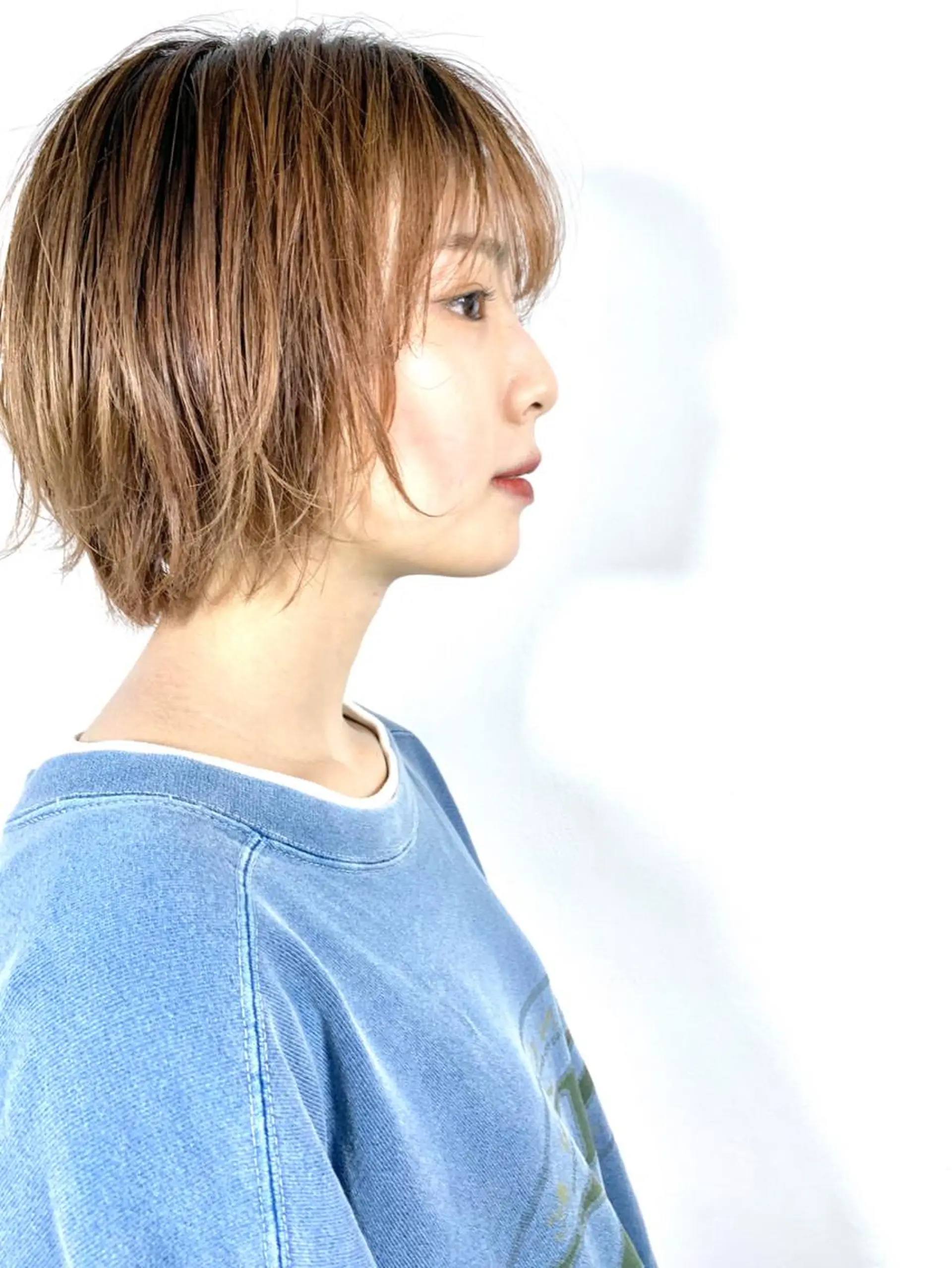 ショート カラー ヘアカラー トリートメント よしだ とおいのヘアスタイル