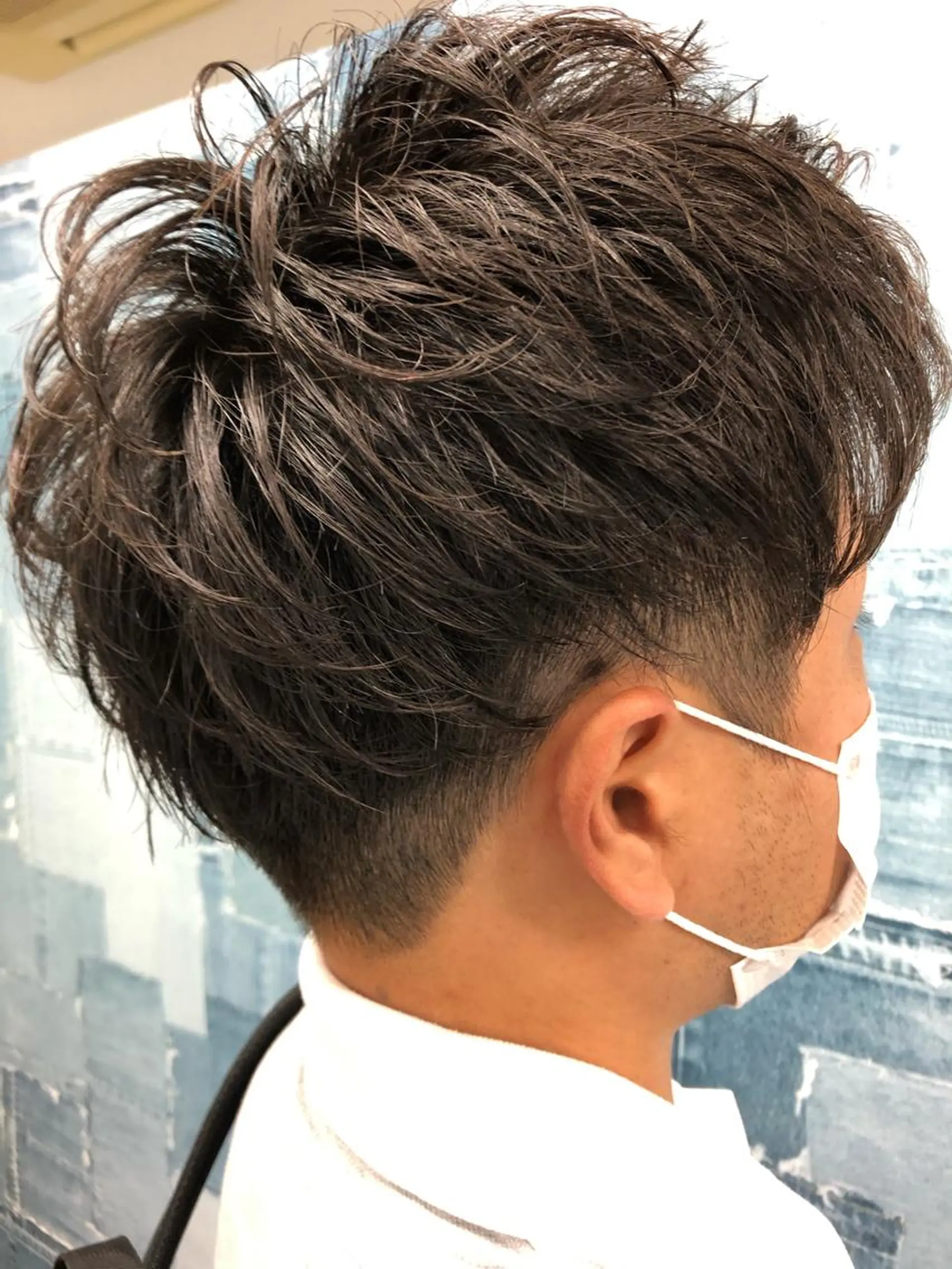 メンズ メンズパーマ ツーブロック Noyヨシモト ヒロトのヘアスタイル