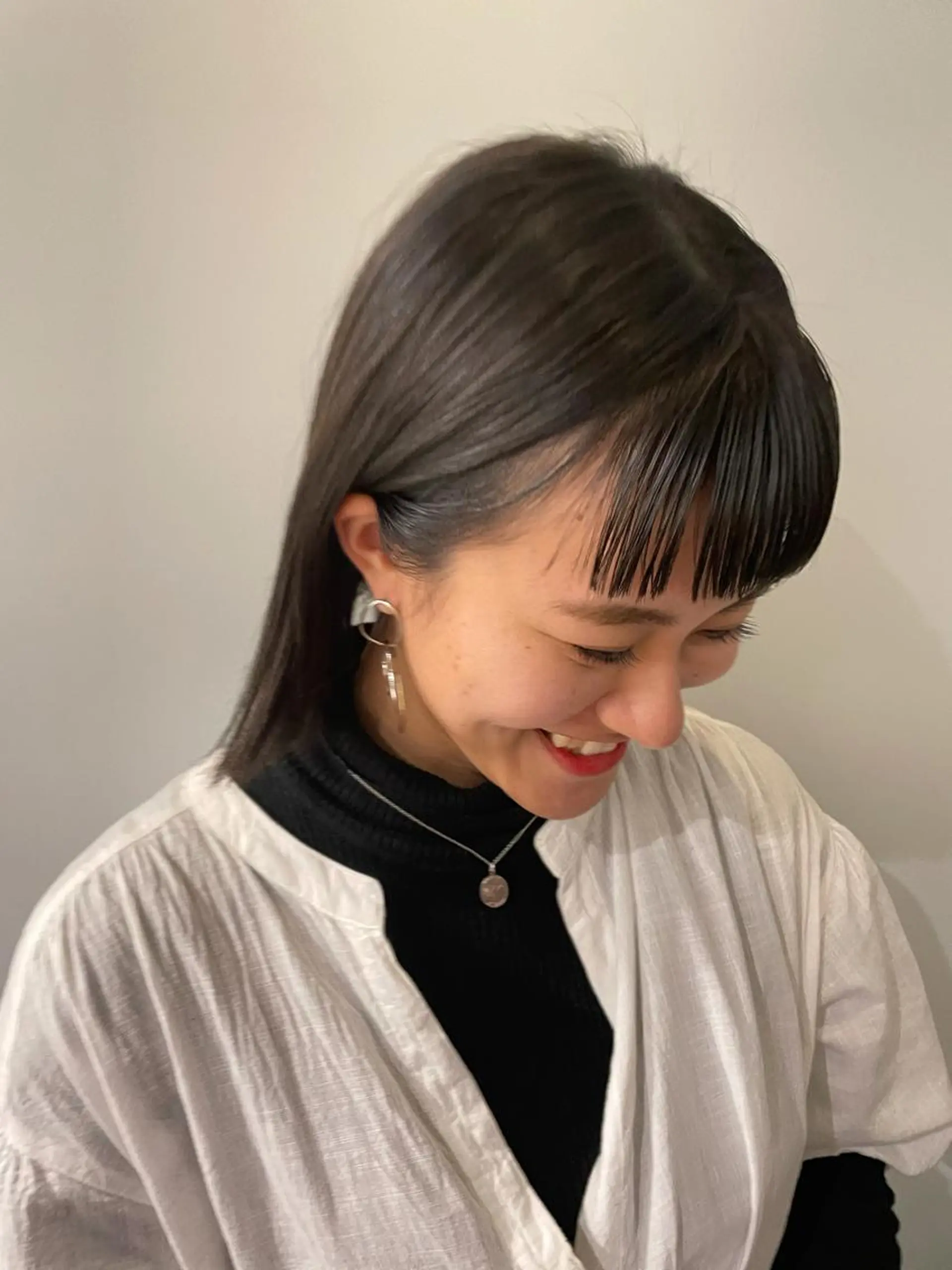 ミディアム カラー 斉藤 瑞恵のヘアスタイル