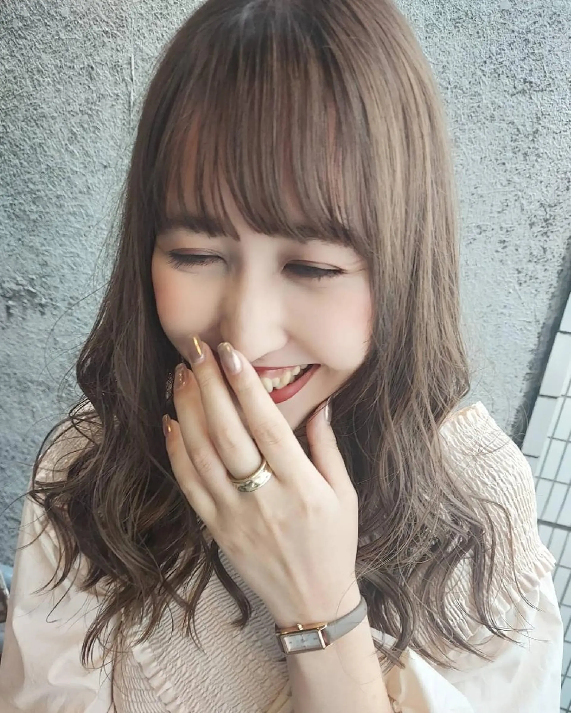 ロング カラー グレージュ ブリーチ・ハイトーン 特化🎉内山のヘアスタイル