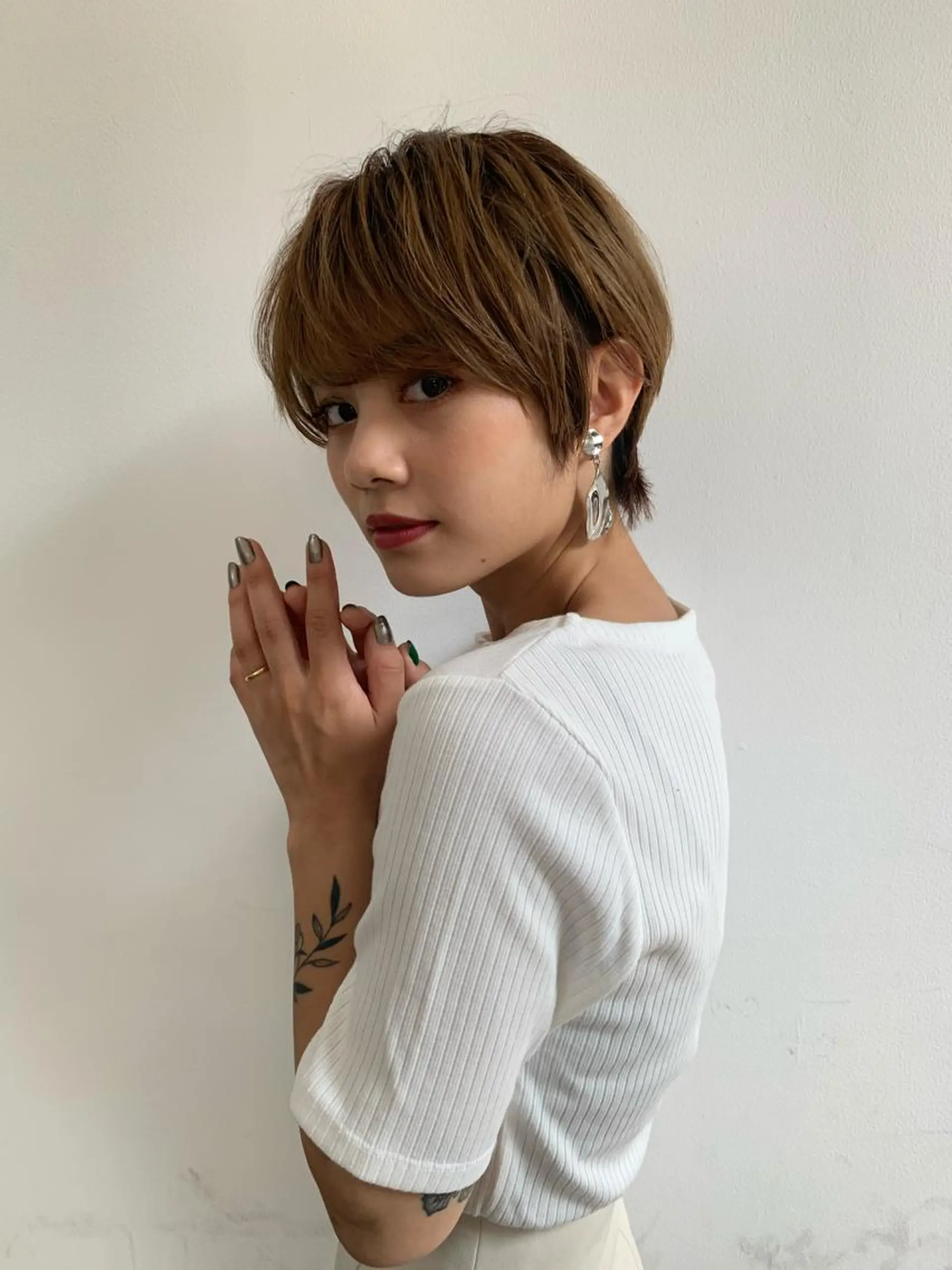 ショート パーマ カット トリートメント 縮毛/ショート/ ボブ/レイヤー/小原のヘアスタイル