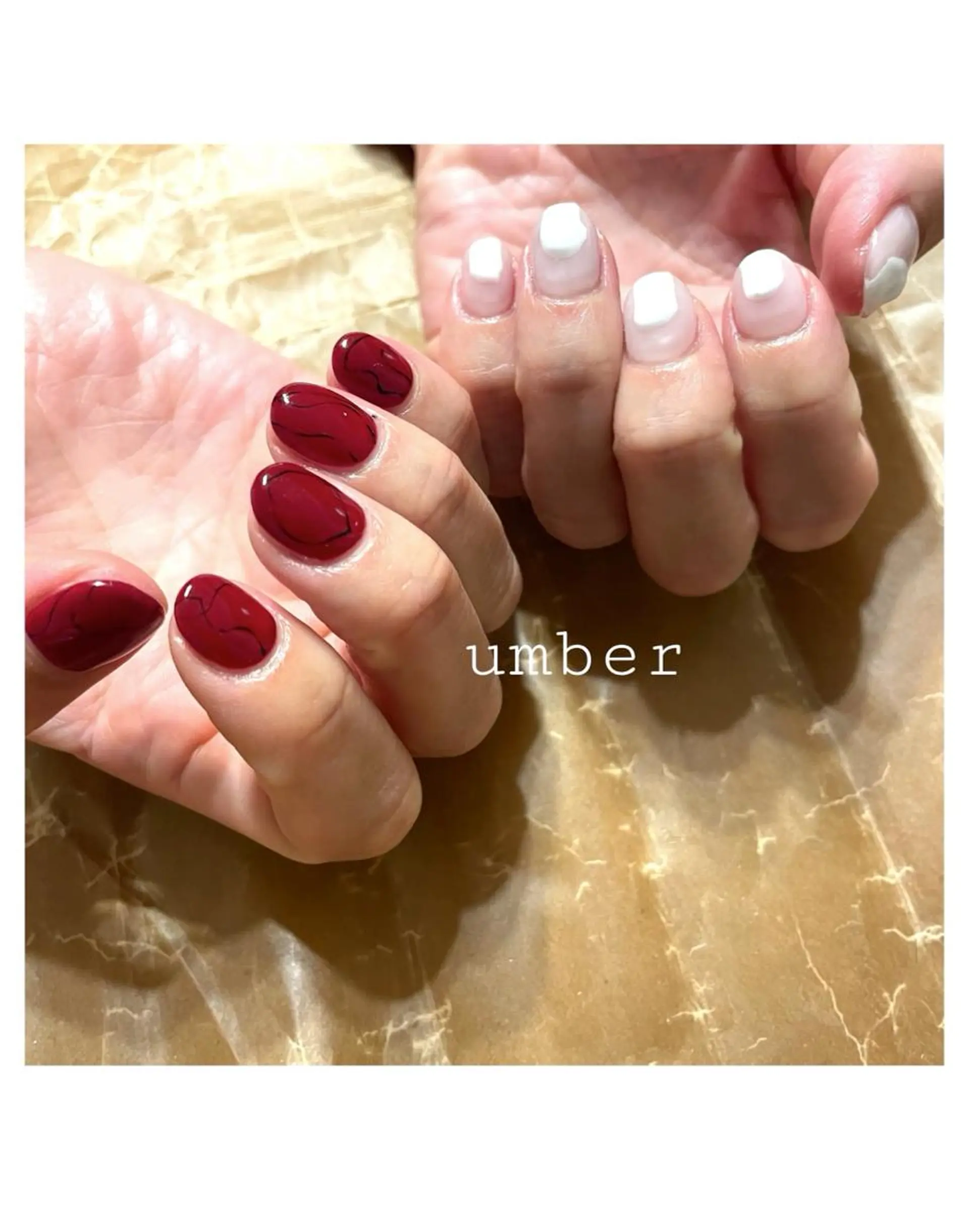 ネイル クリアネイル フラッシュネイル フットネイル フレンチネイル マグネットネイル ハンドネイル umber 三茶1分のネイルデザイン