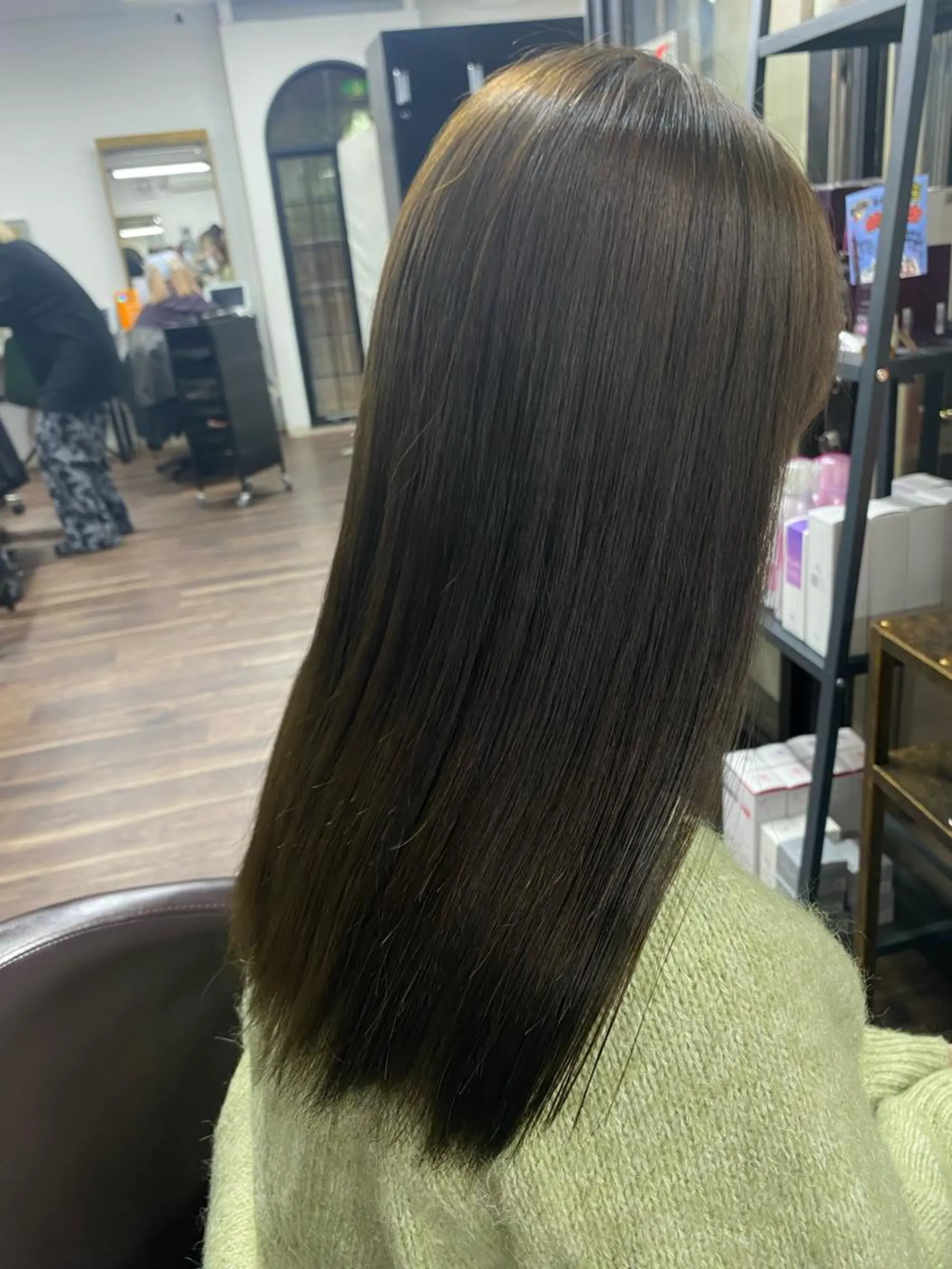 ロング カラー 韓国風ヘア ヘアカラー トリートメント 🌟🍒ハイトーン 韓国ヘア/ユウミのヘアスタイル