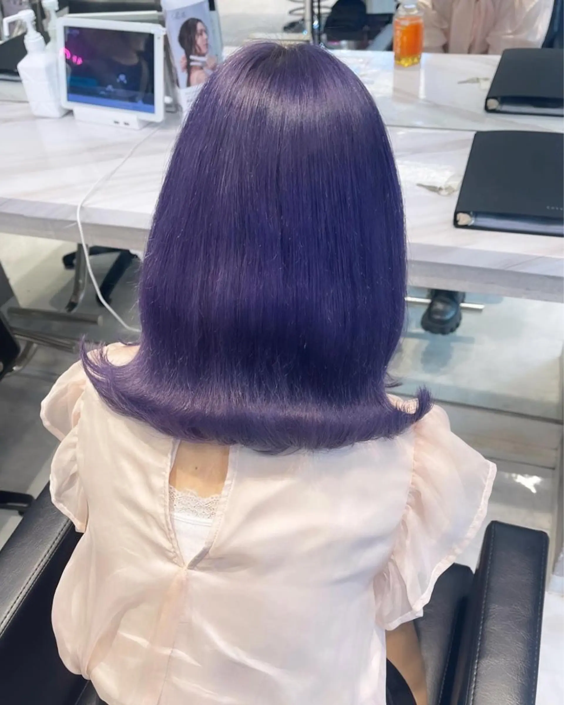 ミディアム カラー パーマ ヘアアレンジ メンズ キッズ ネイル マツエク・マツパ アイブロウ 🎀韓国レイヤー YURINA🎀のヘアスタイル
