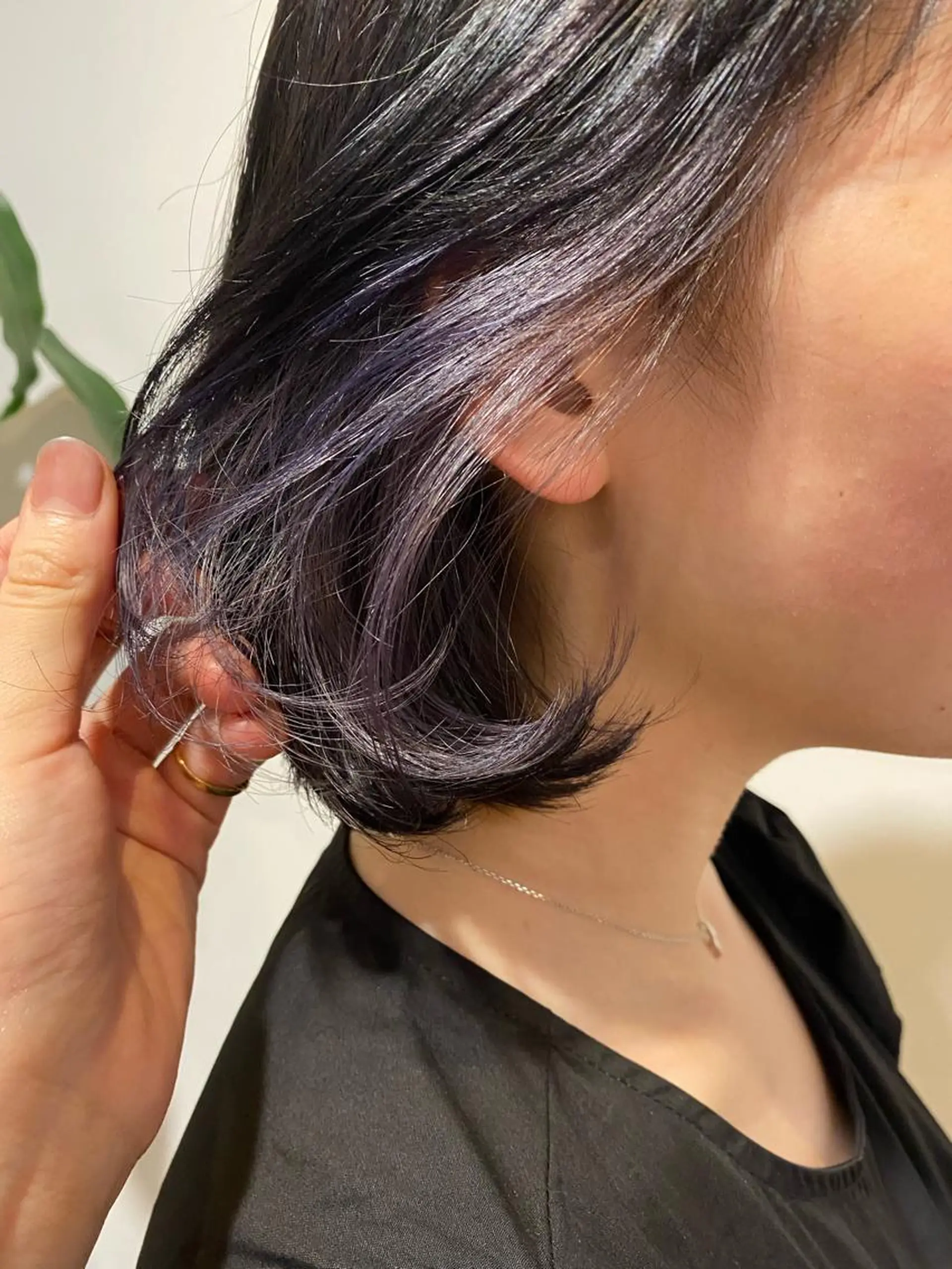 ショート カラー ブリーチ ラベンダーカラー NATSUKI😸 ‪✂︎‬南森町美容室のヘアスタイル