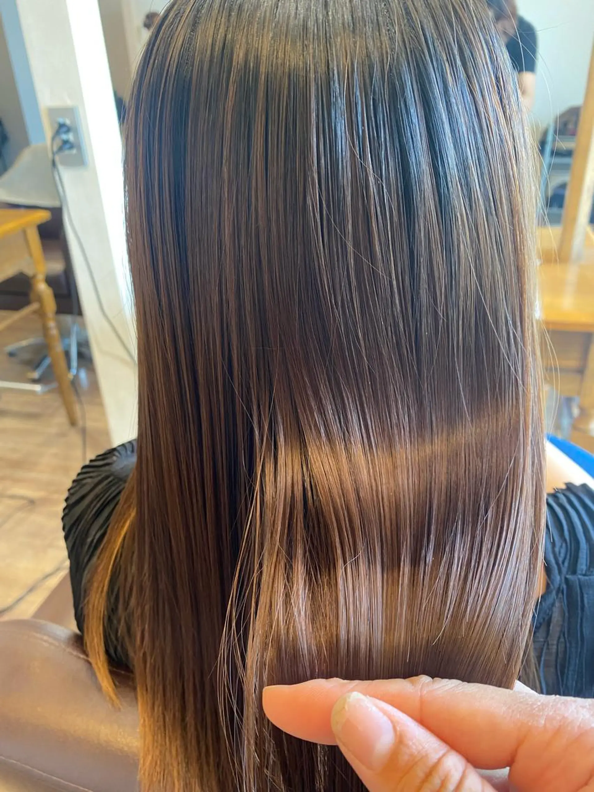 ロング 縮毛矯正 髪質改善/縮毛/小林 水葵のヘアスタイル