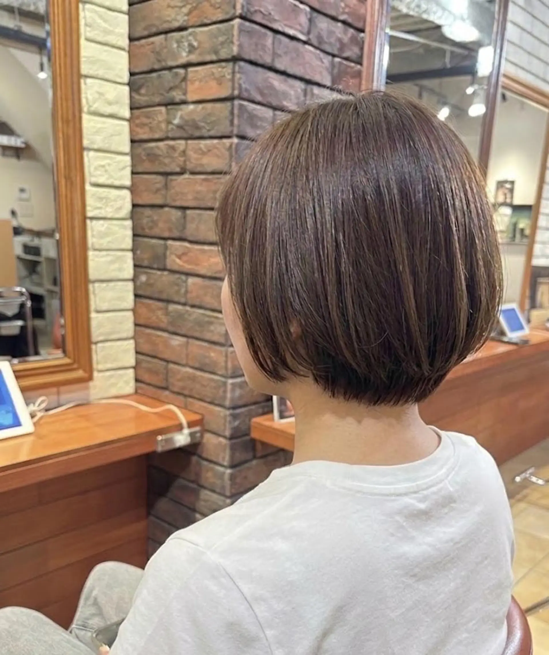 ショート カラー ショートボブ 黒髪 ボブ ショートヘア カット ヘアカラー トリートメント ヘッドスパ flencia 丸 和博｜カットのヘアスタイル