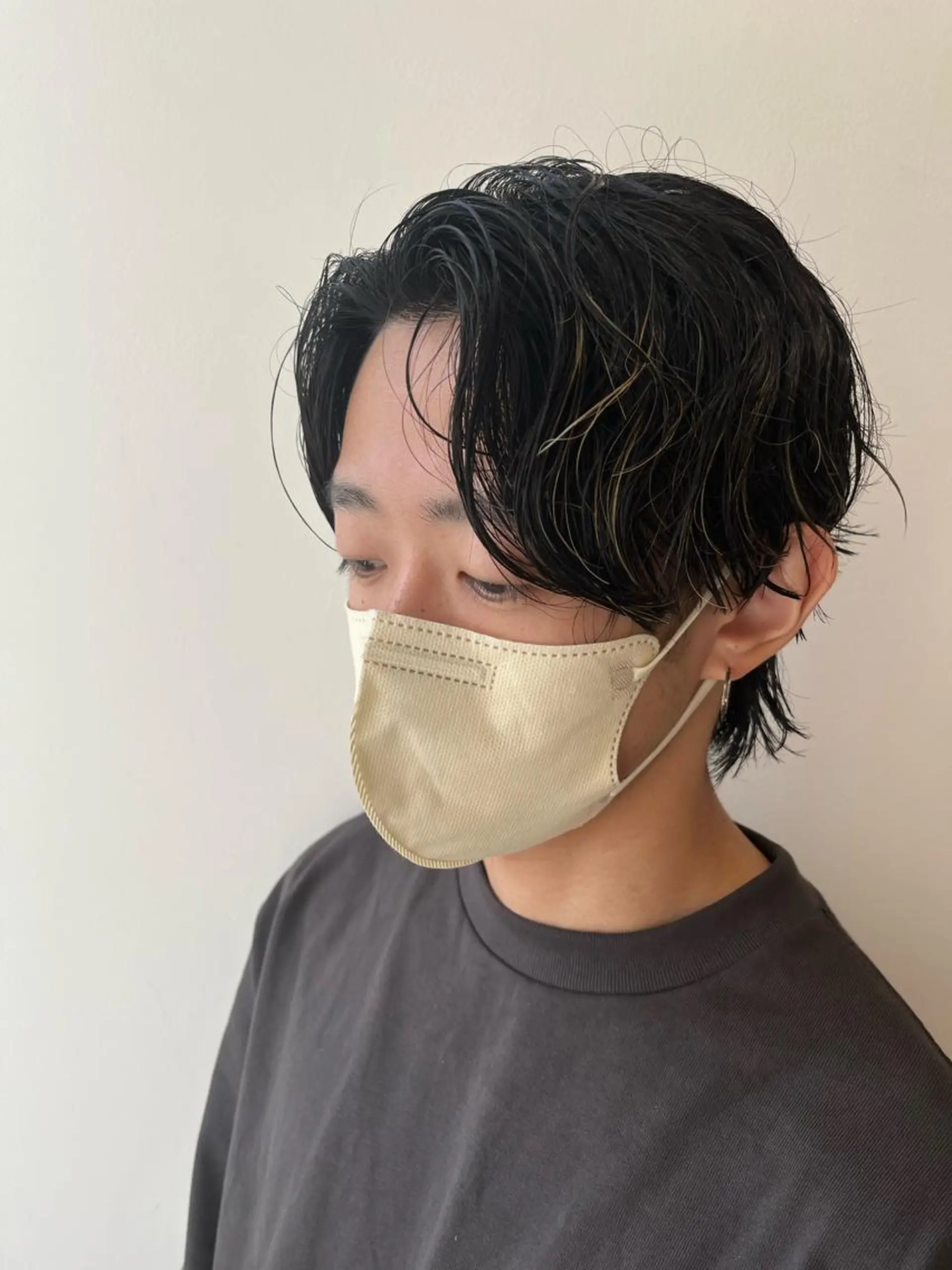 カラー メンズ ボブ🍊暖色カラー 浅草【Bob美容師】のヘアスタイル