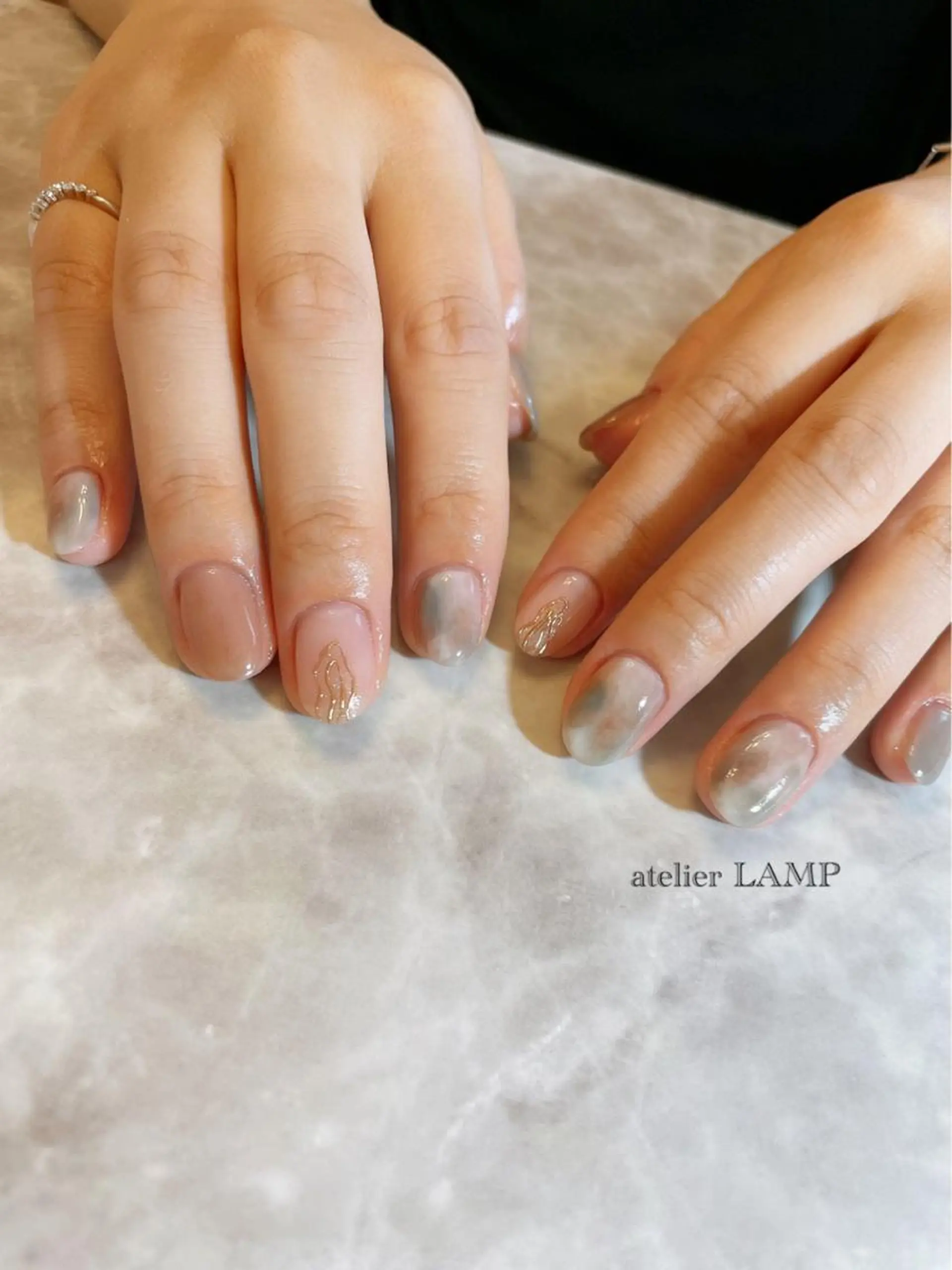 ネイル アートネイル ゴールド NANA no artのネイルデザイン