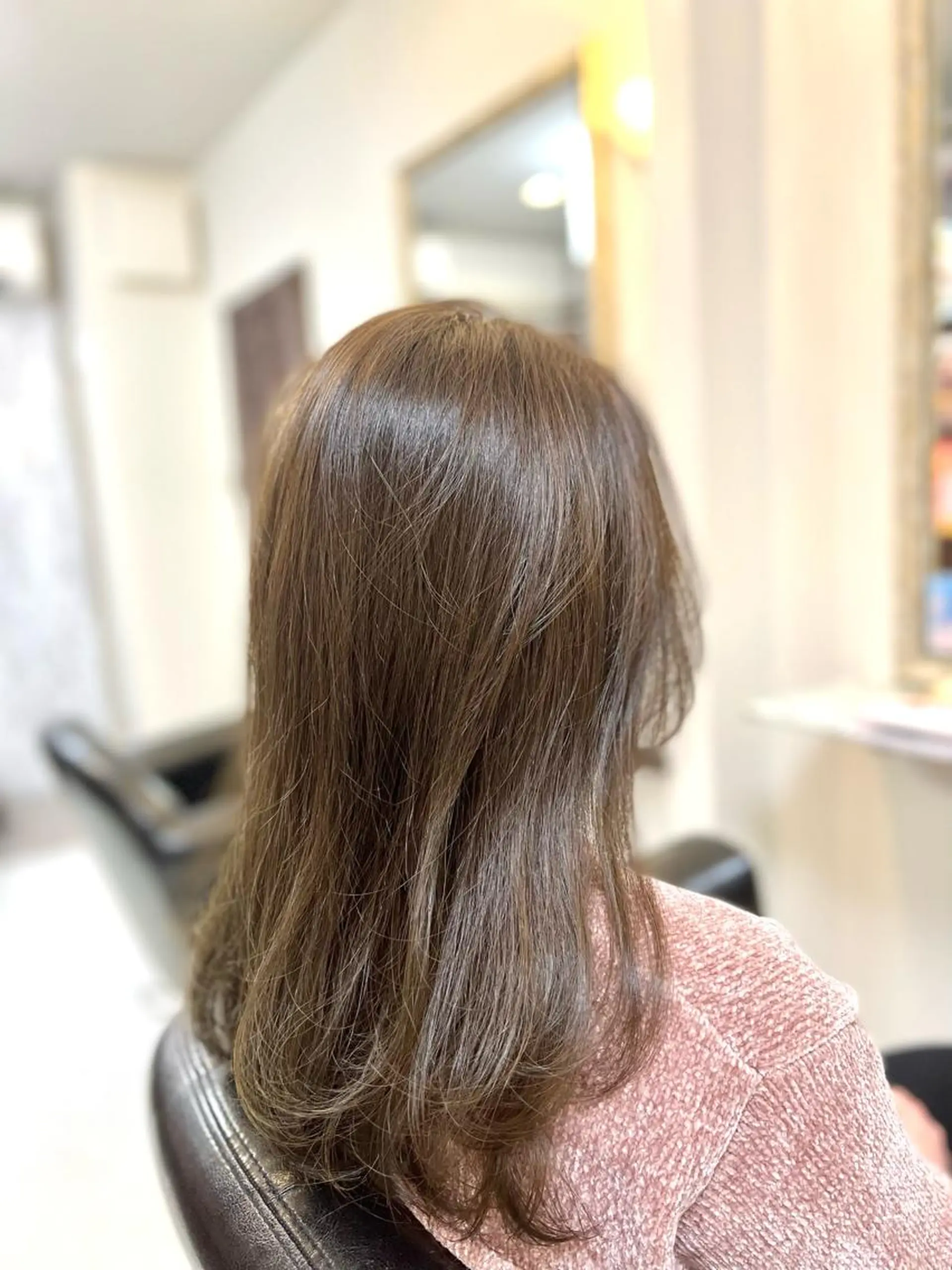 ミディアム カラー アッシュ 透明感カラー オリーブアッシュ KEN 🌟のヘアスタイル