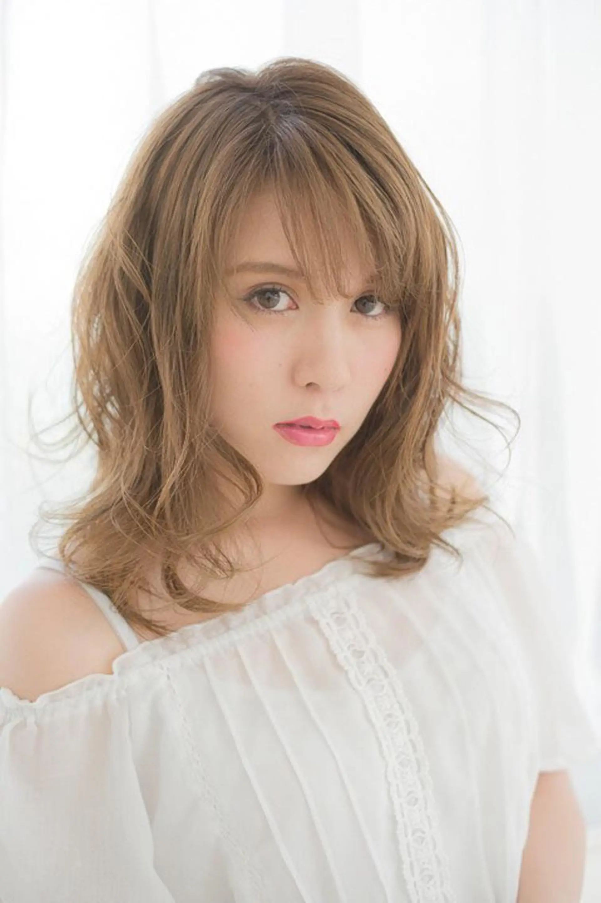 ミディアム カット ヘアカラー トリートメント 笠谷 正之のヘアスタイル