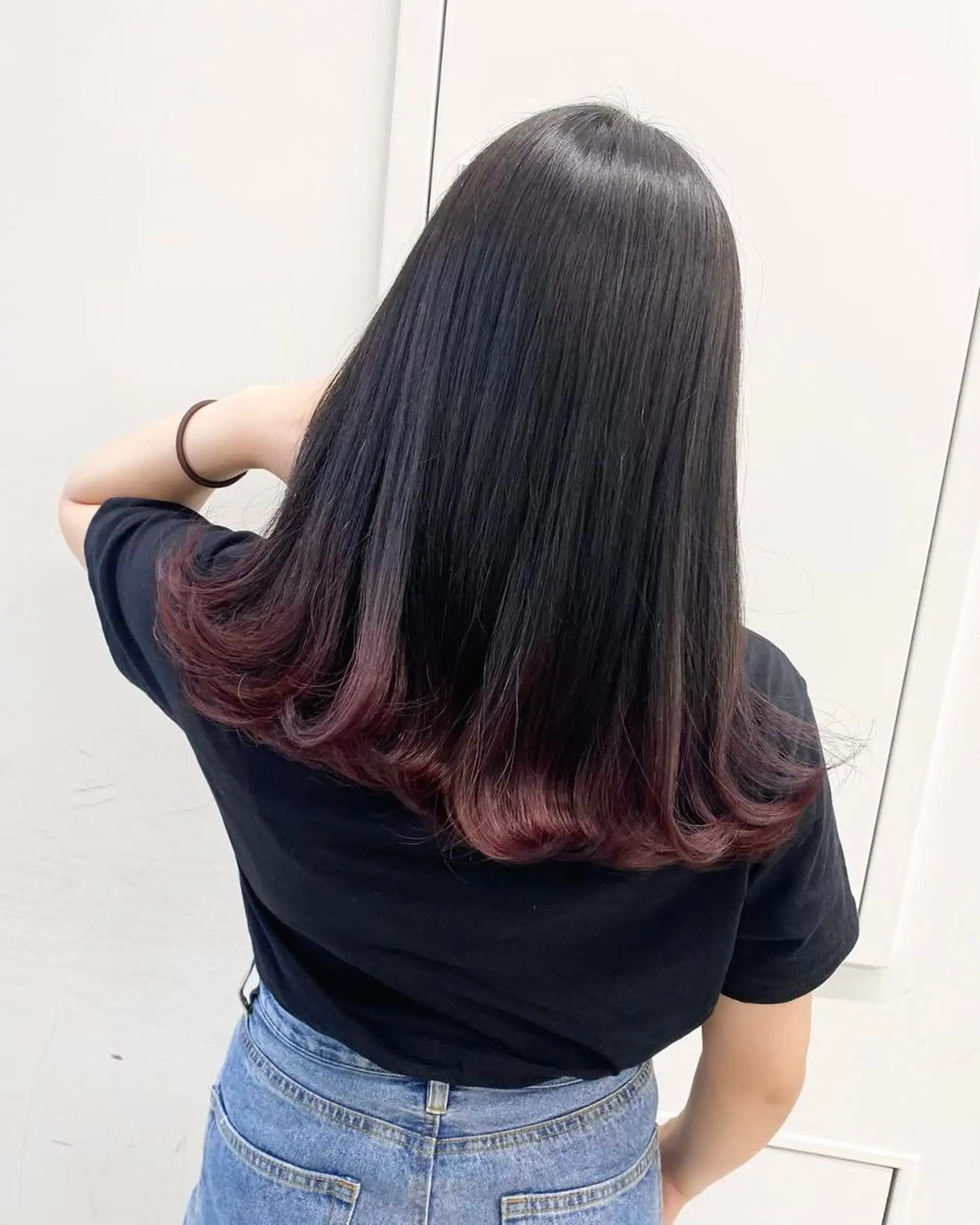 カラー セミロング 【公式】amble luxe 中野のヘアスタイル