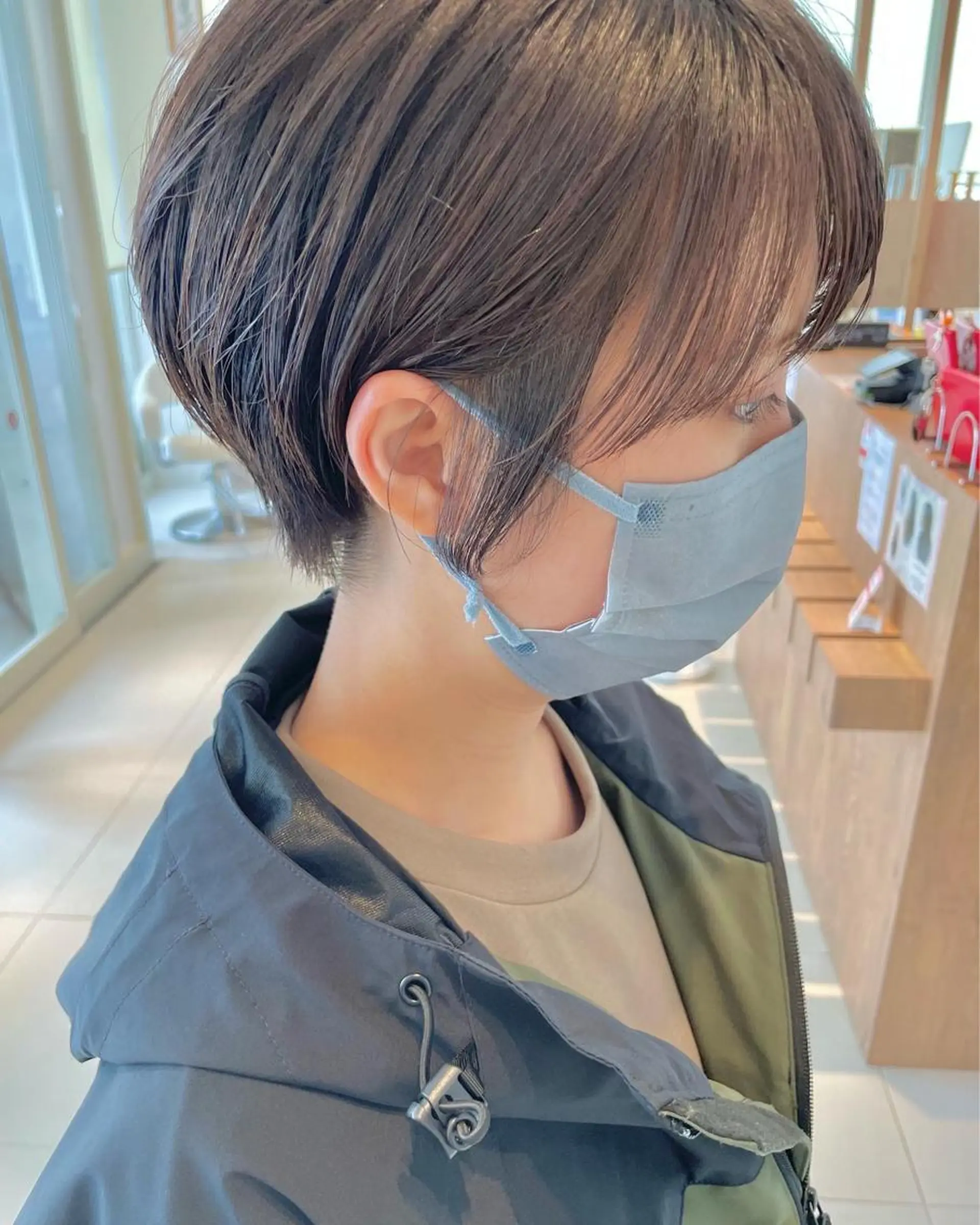 ショート カラー ショートボブ ボブ ショートヘア 鶴岡で縮毛矯正なら お任せ！ハヤシナオミのヘアスタイル