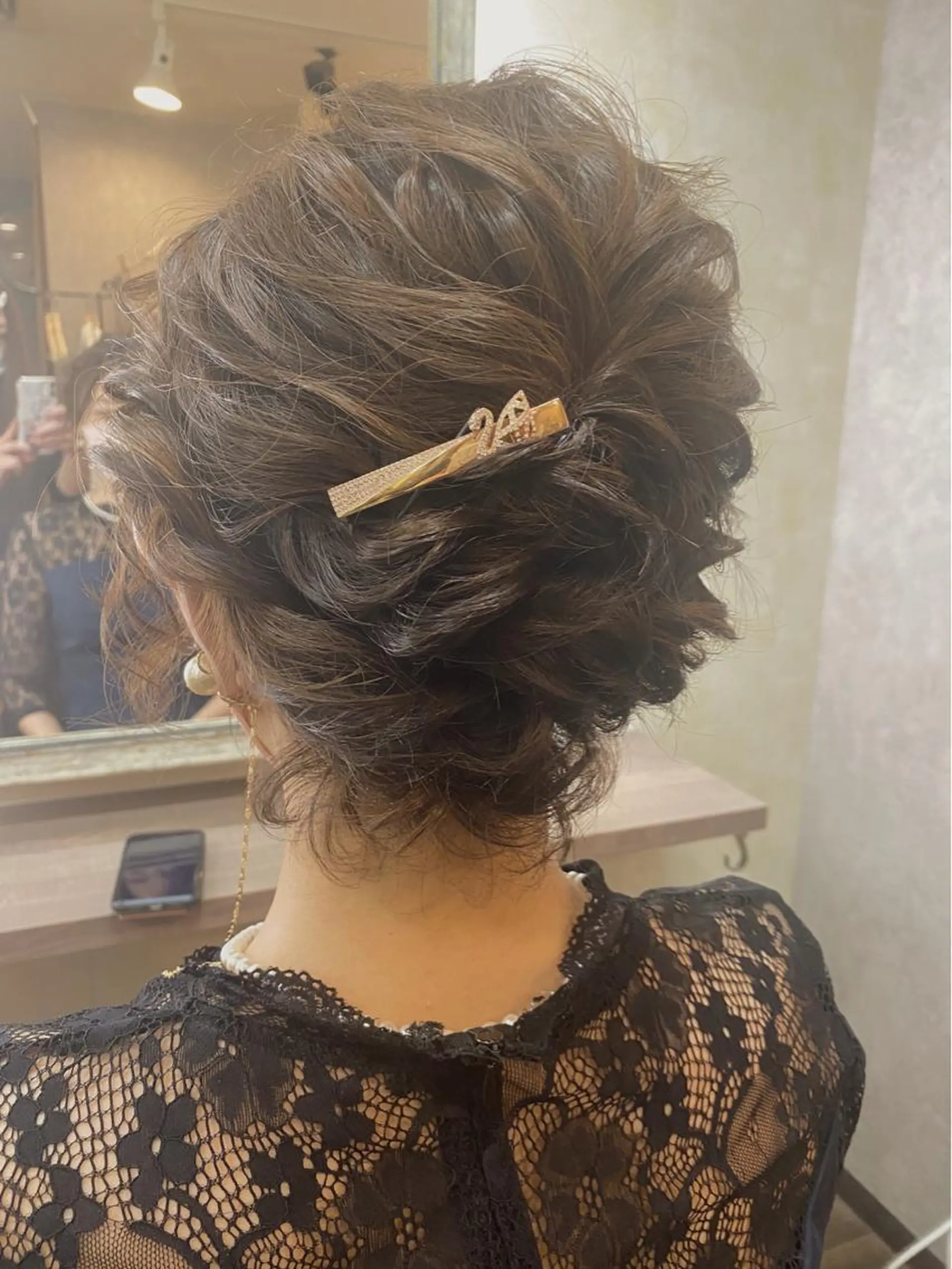 ヘアアレンジ ヘアセット 田井中 悠紀のヘアスタイル