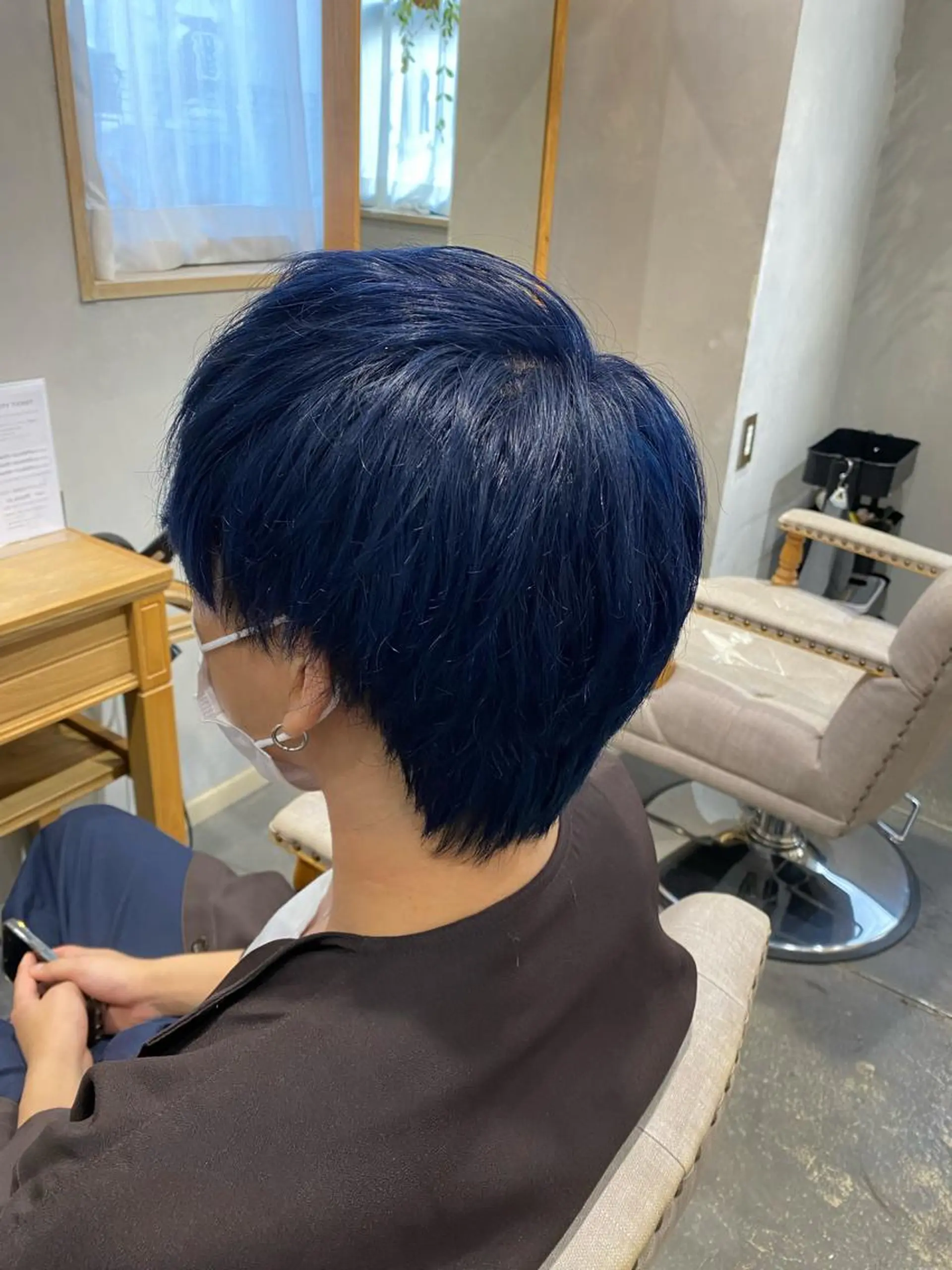カラー ブルーカラー 町田 甲陽のヘアスタイル
