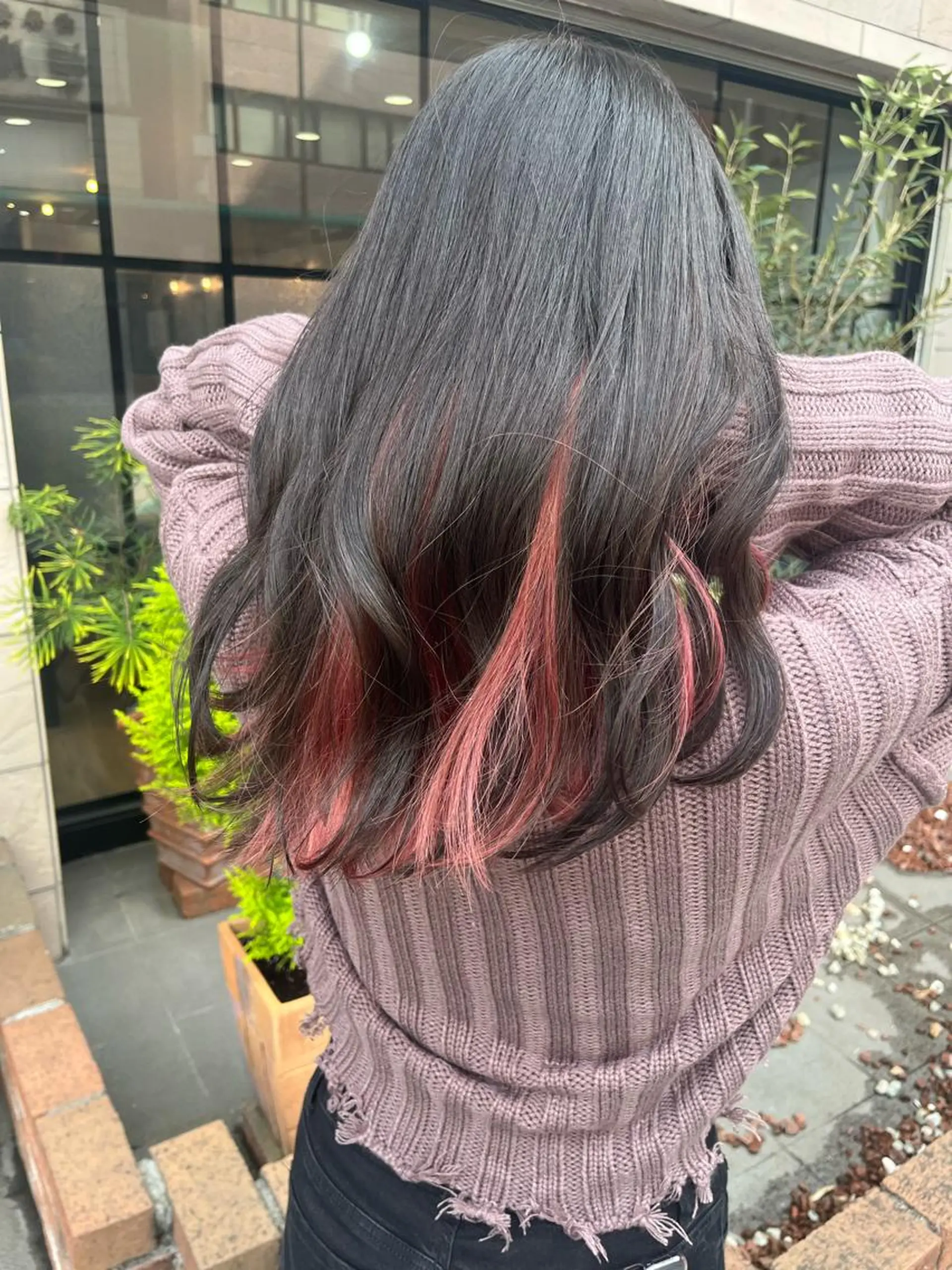 セミロング カラー インナーカラー カット ヘアカラー SHIAN 八王子👼鬼塚さやかのヘアスタイル