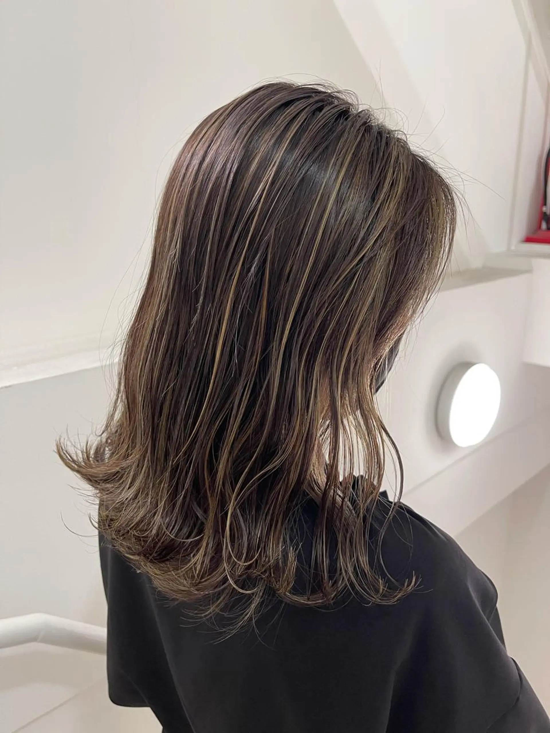 セミロング カラー Reb_keiji 👑小倉圭司のヘアスタイル