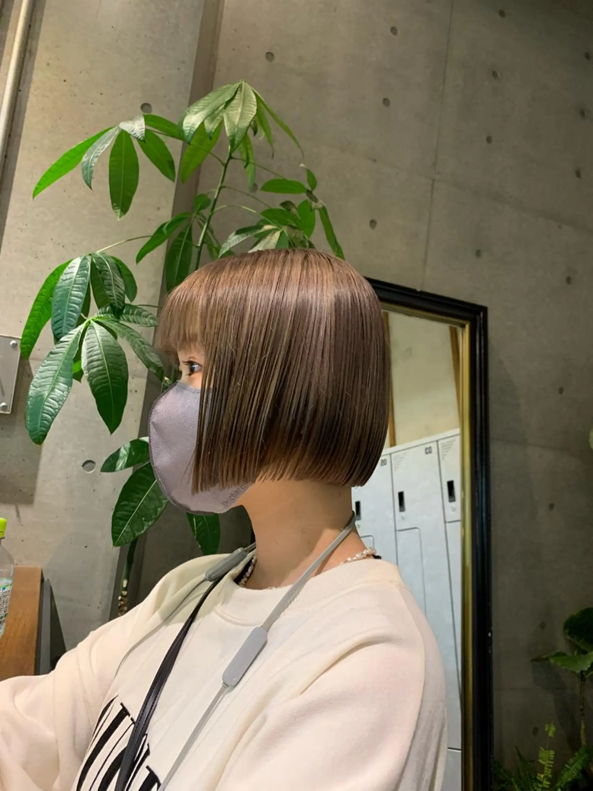 ショート ボブ/ベージュ/ パーマ🪿近森ゆいのヘアスタイル