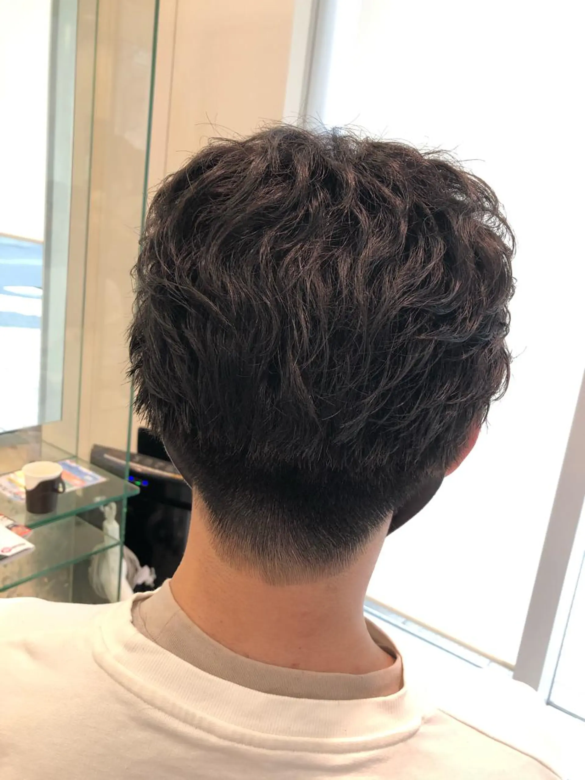 ショート カラー パーマ メンズ 🍀富久 永梨🧸のヘアスタイル