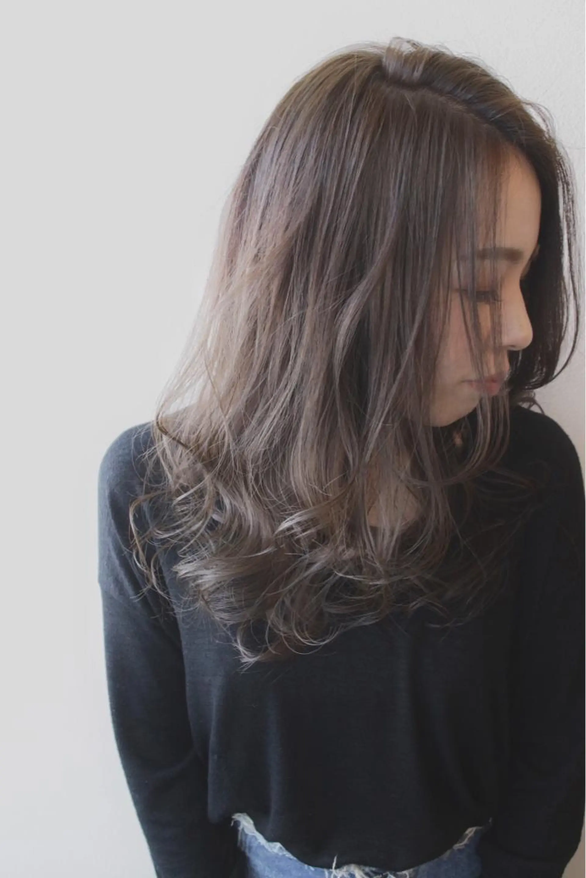 ロング カラー 透明感カラー カット ヘアカラー トリートメント 吉本 知弘のヘアスタイル
