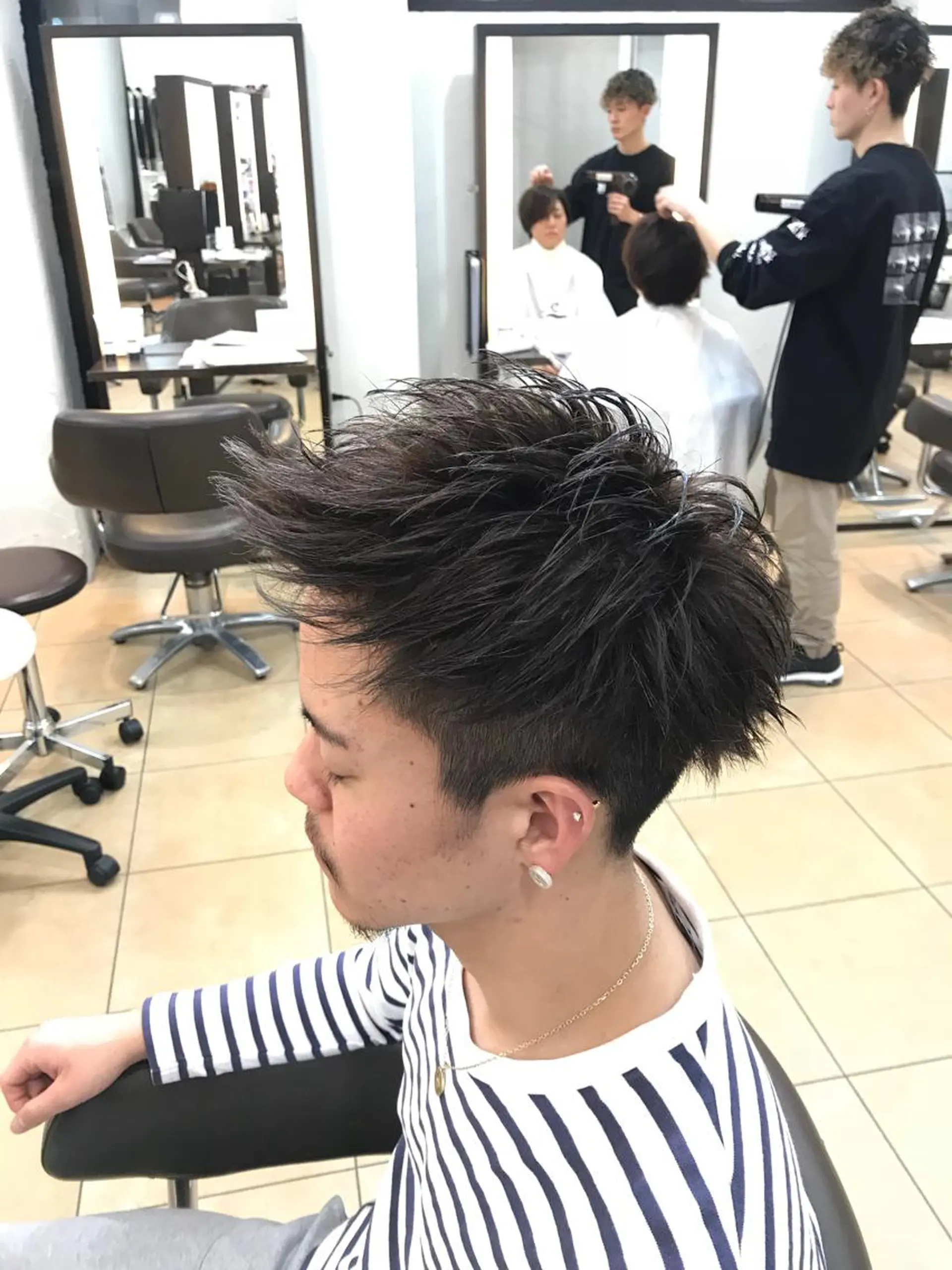 ショート メンズ カット 鍋島 拓真のヘアスタイル