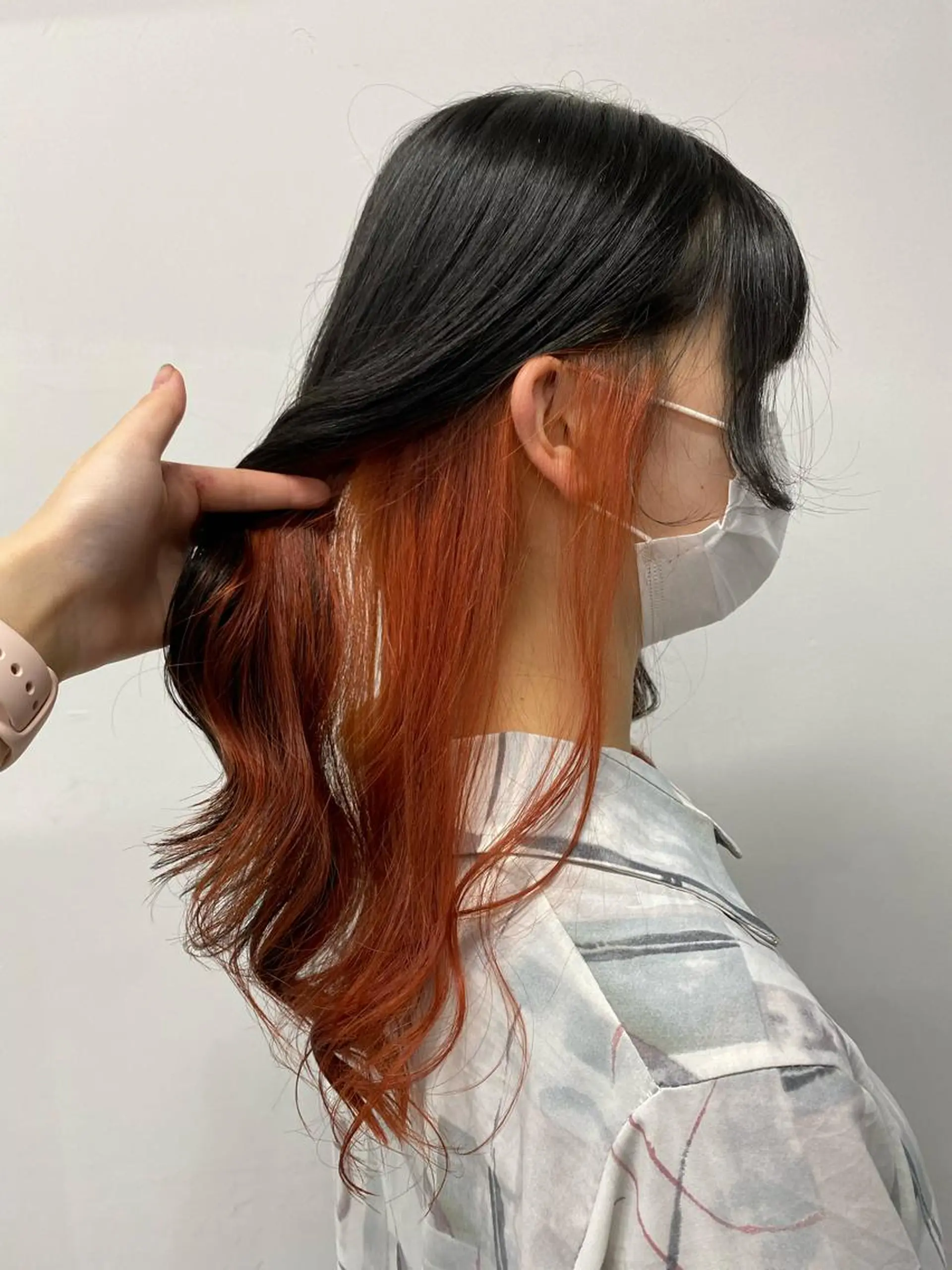 ロング カラー ヘアアレンジ TRU Shino🦋のマツエク・マツパデザイン