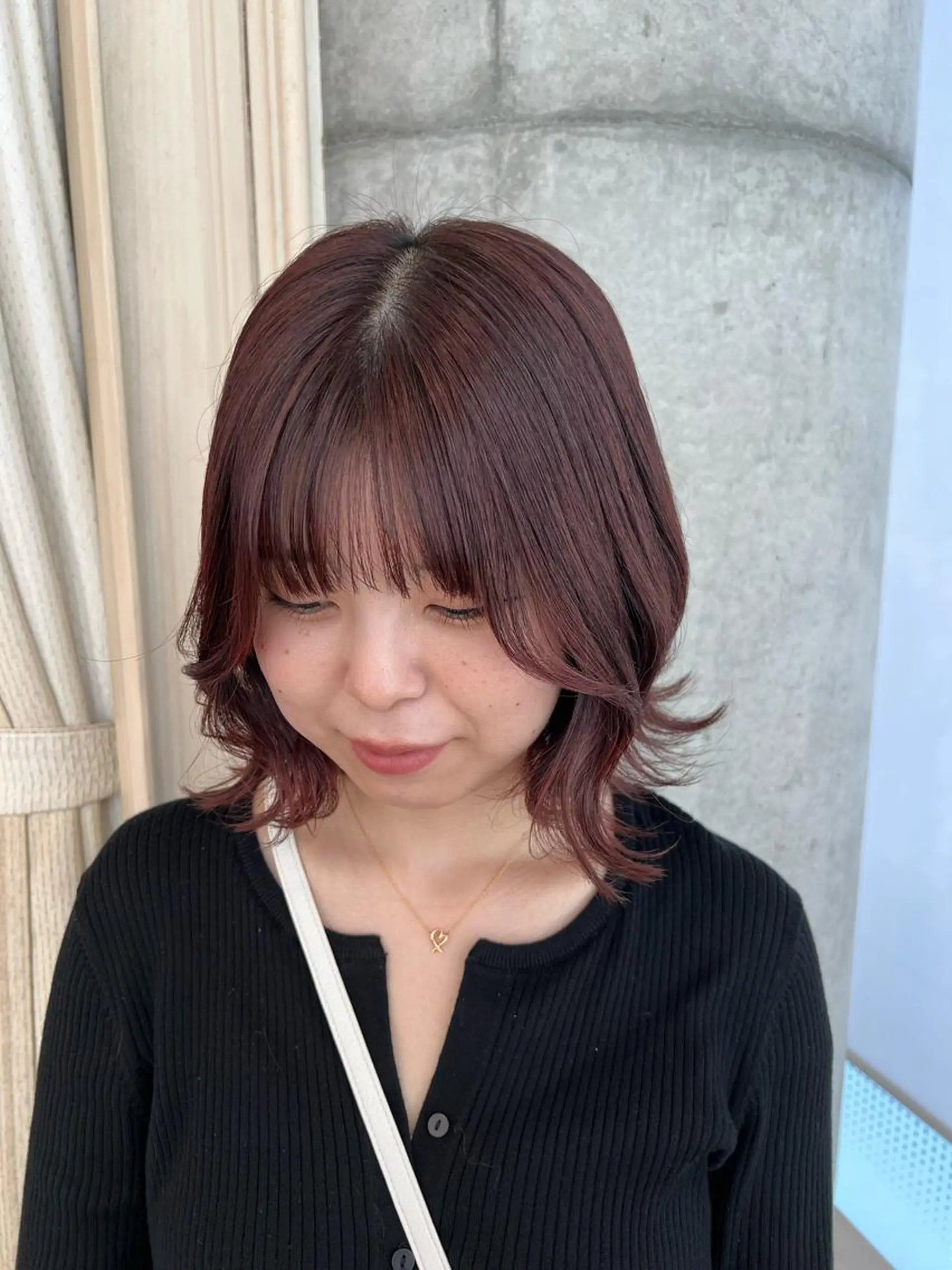 ミディアム ピンクブラウン ボブ くびれヘア 🌷川崎/ボブ/ アレンジ/コトネ🌷のその他イメージ