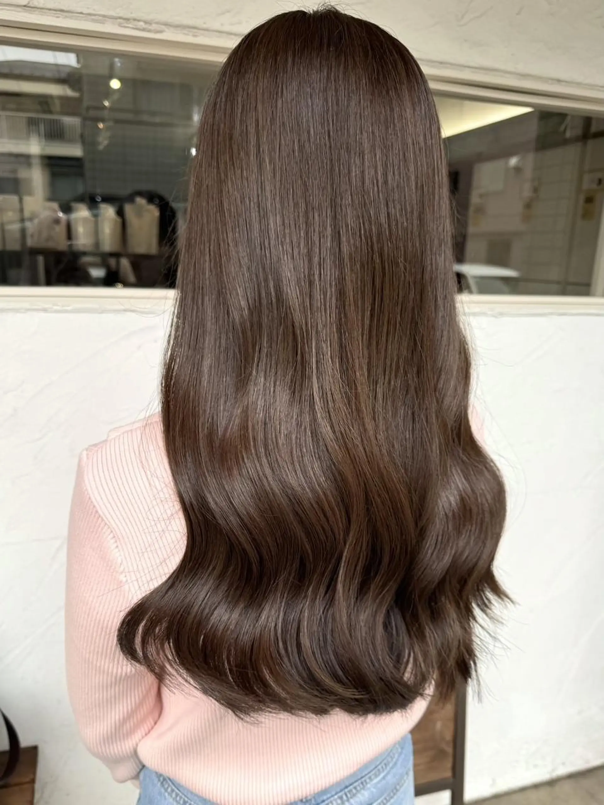 ミディアム 正分 真美のヘアスタイル