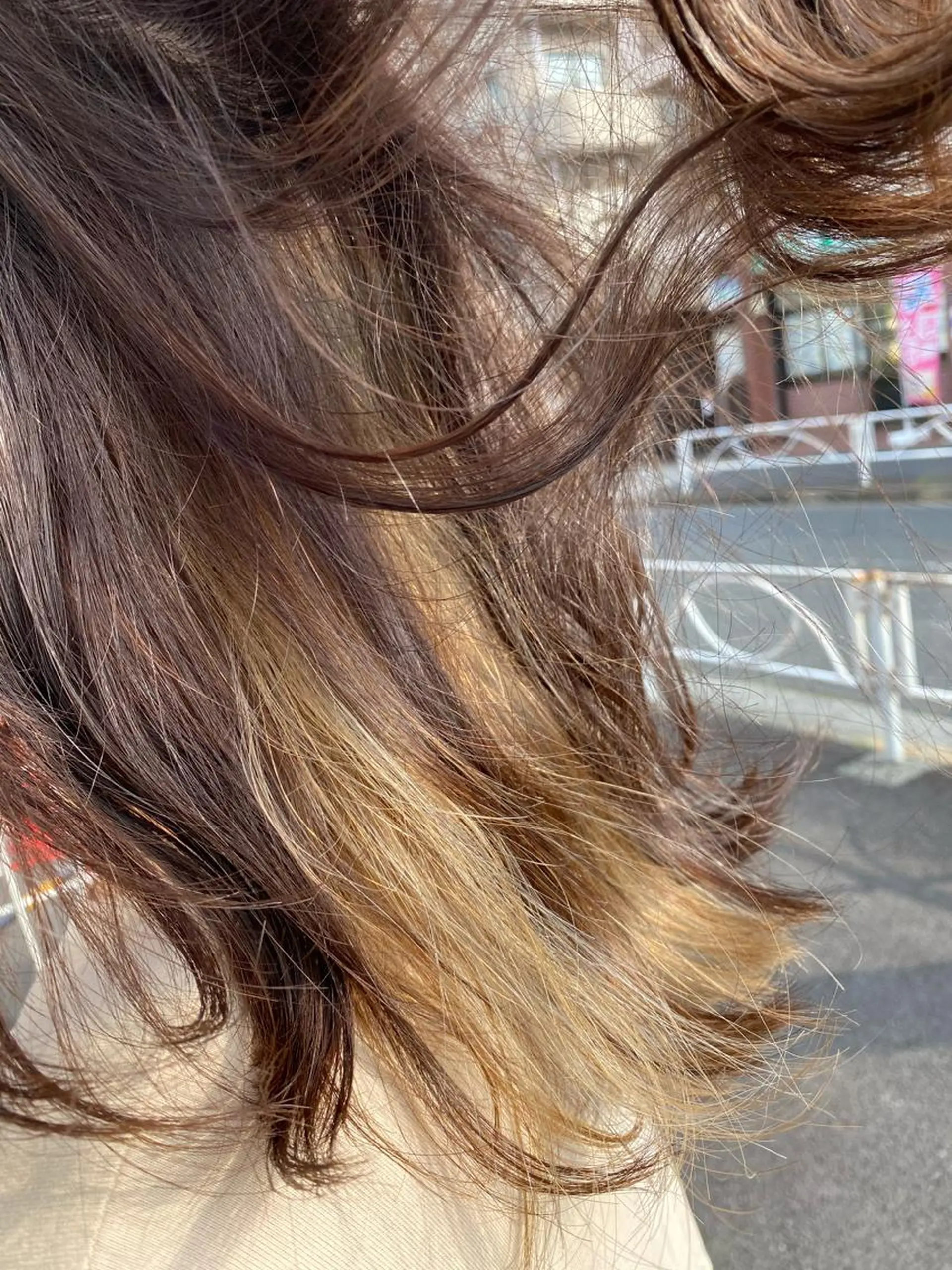 ミディアム カラー ベージュカラー ミルクティーベージュ 谷合 貴志のヘアスタイル