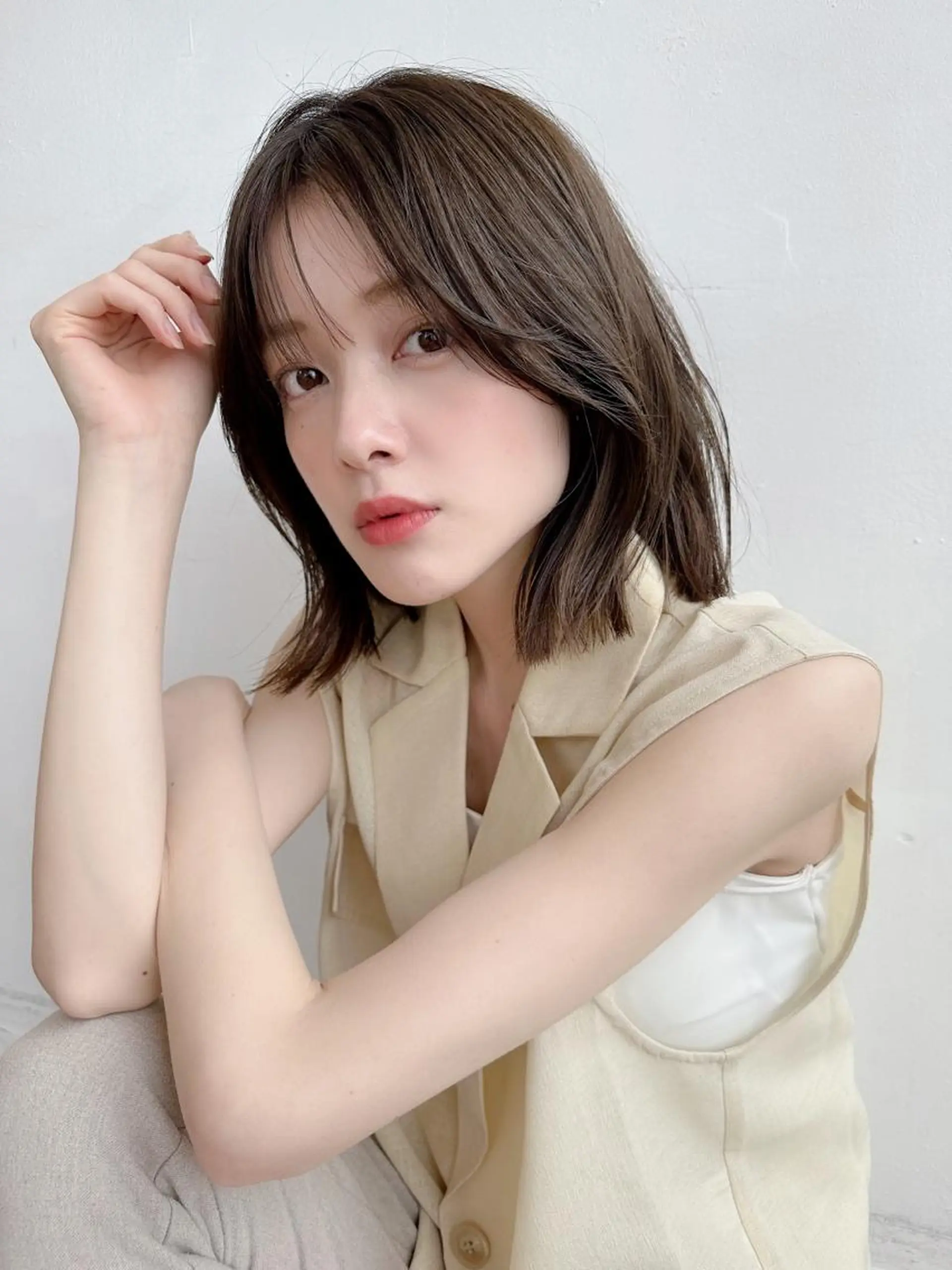 ミディアム 鎌倉 彩のヘアスタイル