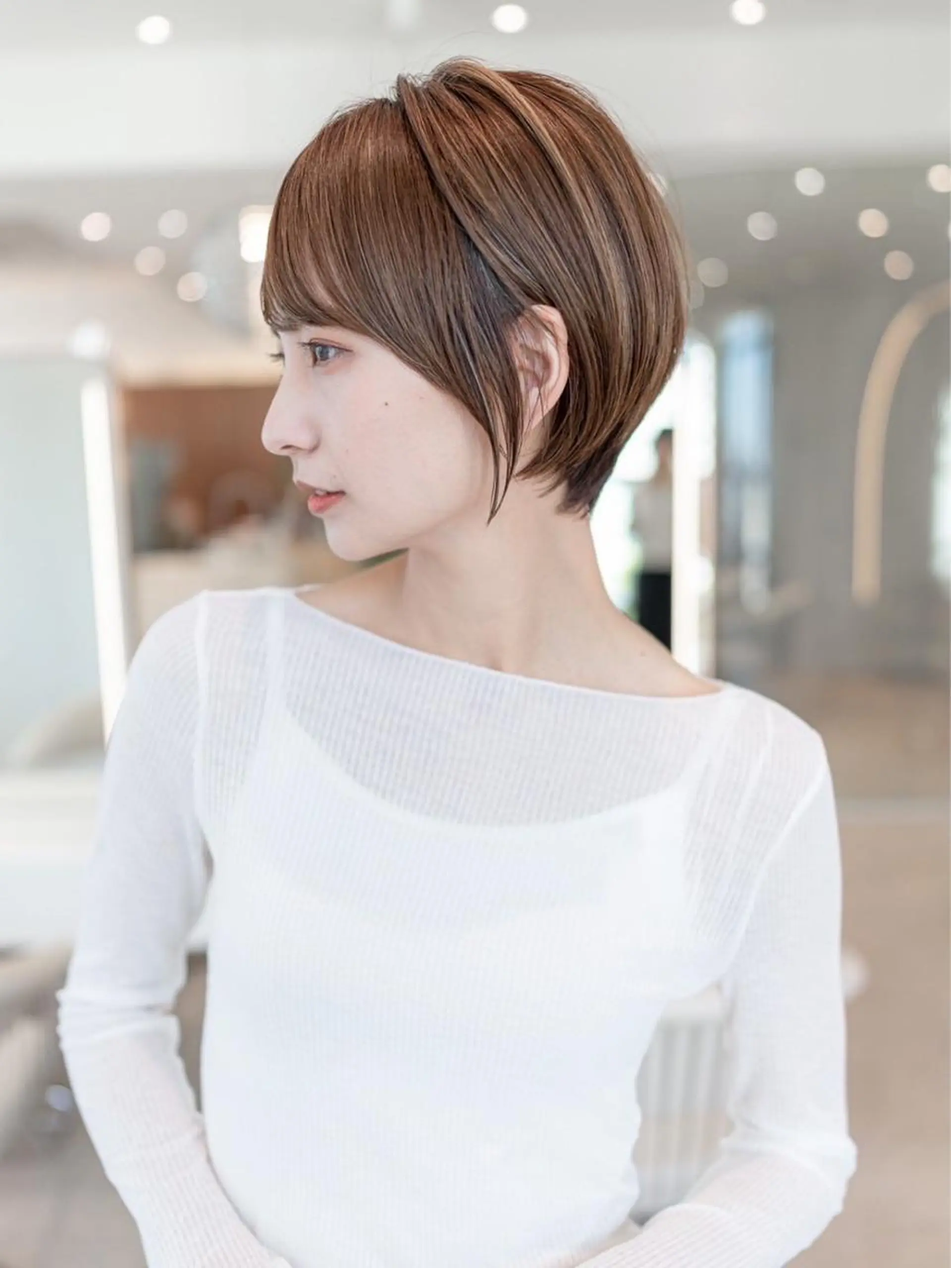 ショート カラー カット ヘアカラー トリートメント 🉐レイヤー/塩見 弘樹🉐渋谷のヘアスタイル