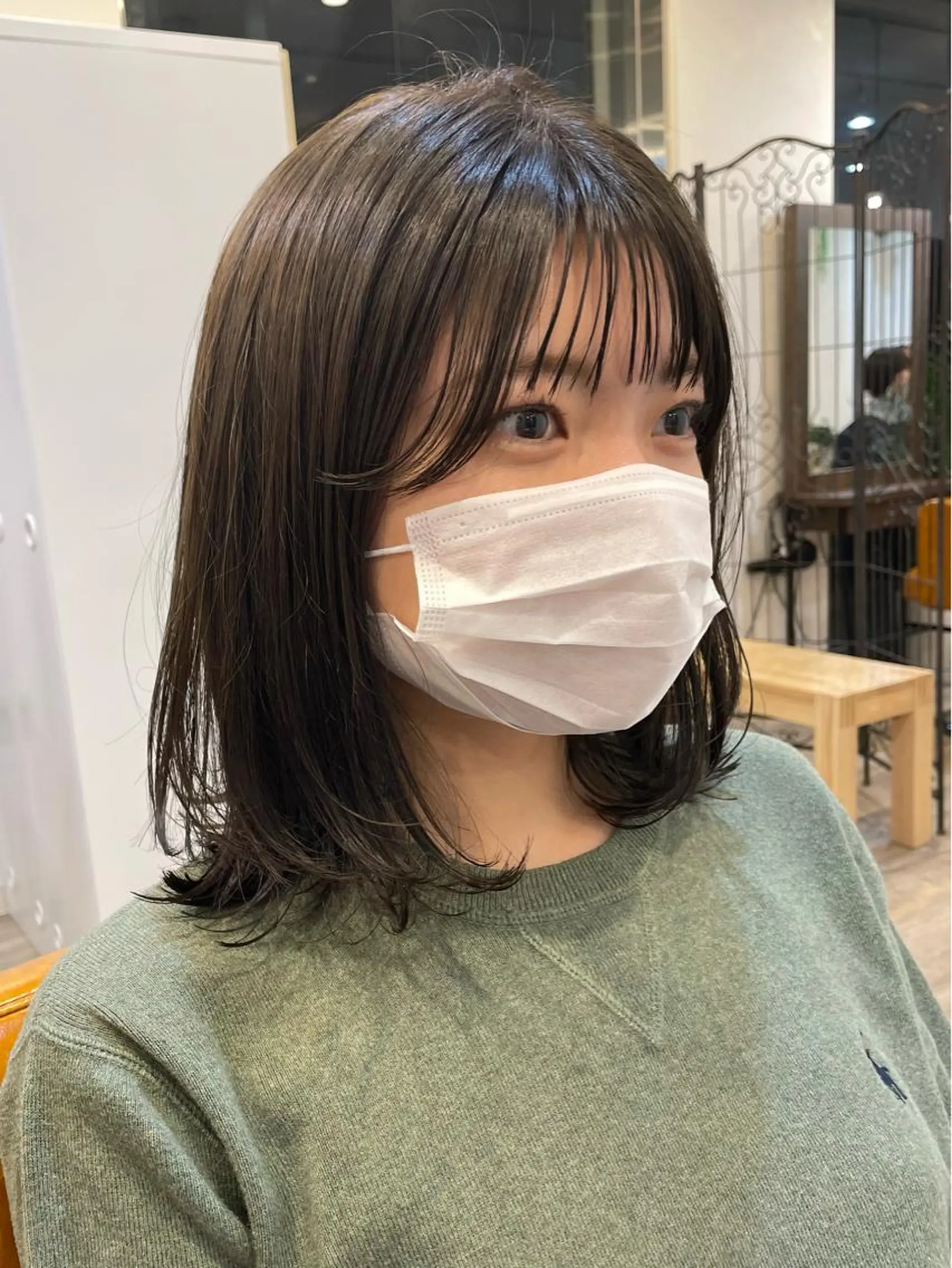 ミディアム ミディアムヘア🌼 さきのヘアスタイル