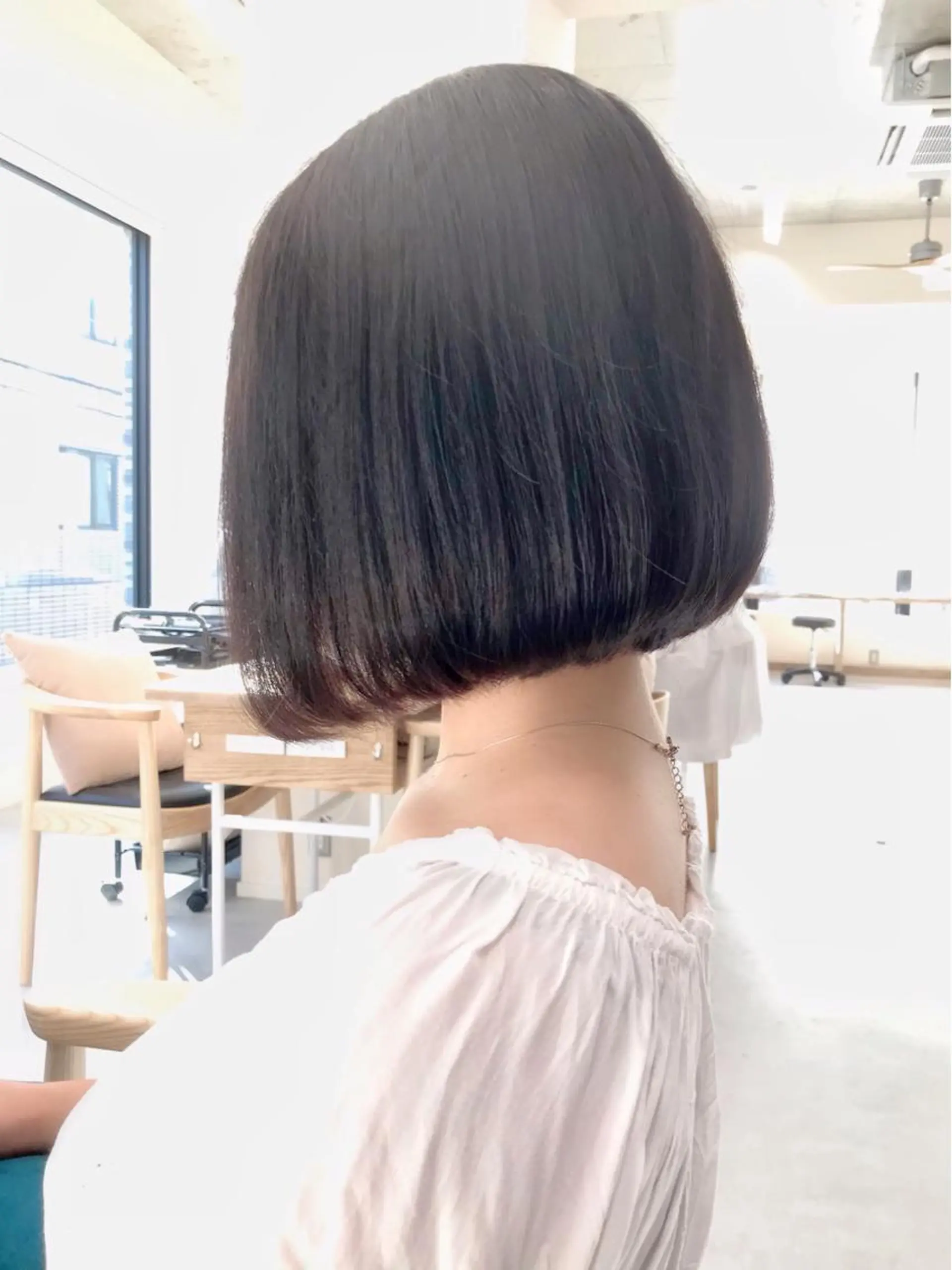 ミディアム カット ヘアカラー トリートメント イメチェンカット✂️ 錦糸町佐藤店長のヘアスタイル